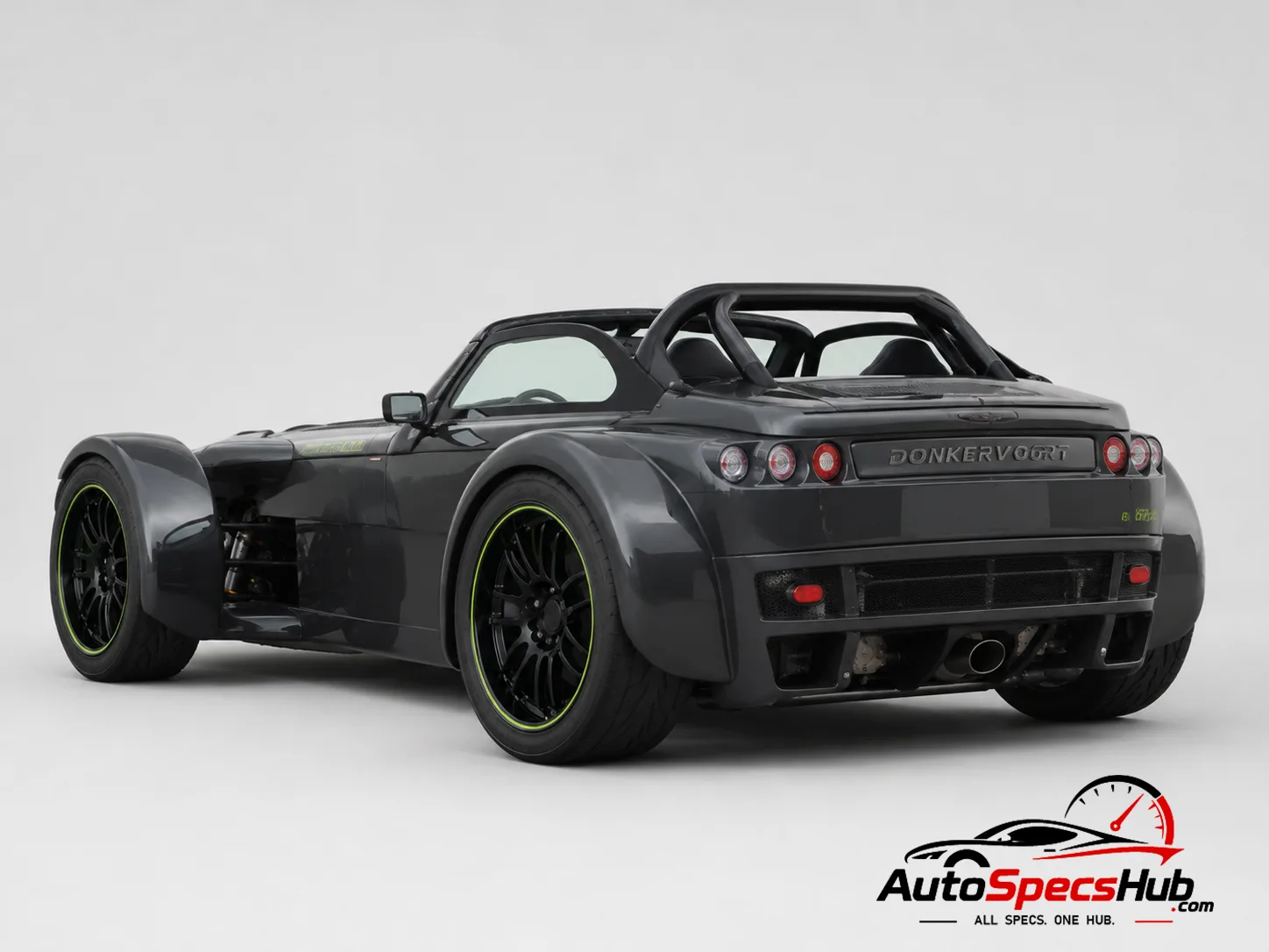 2013 Donkervoort D8 GTO 380 rear three-quarter view