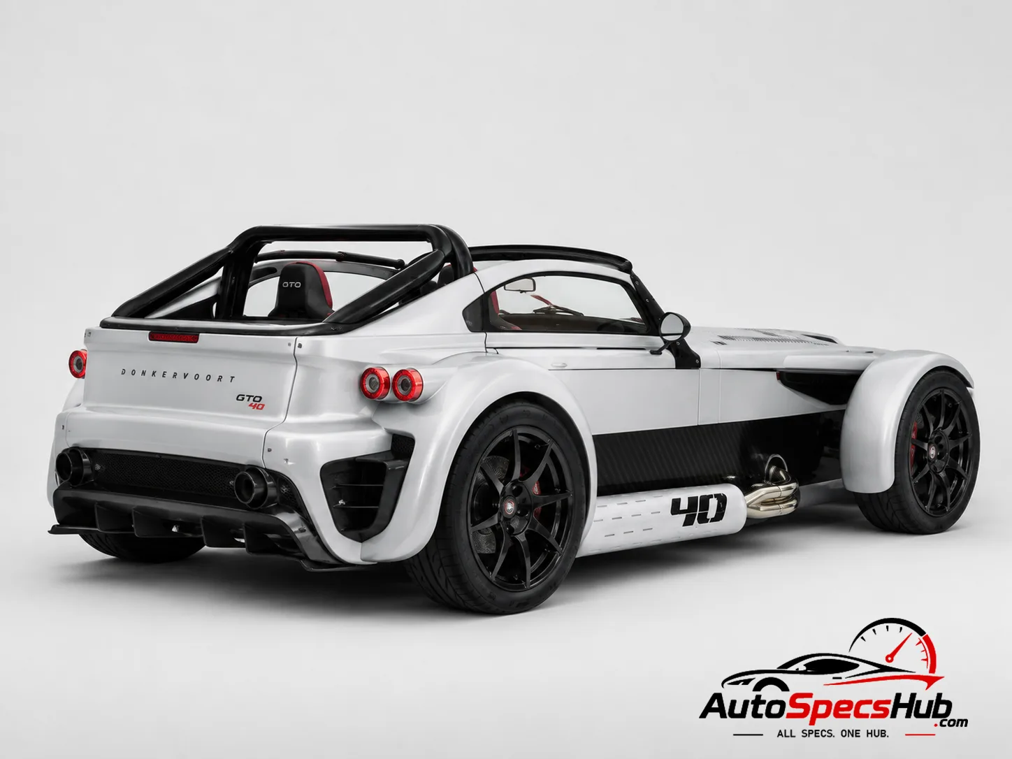2018 Donkervoort D8 GTO-40 rear three-quarter view