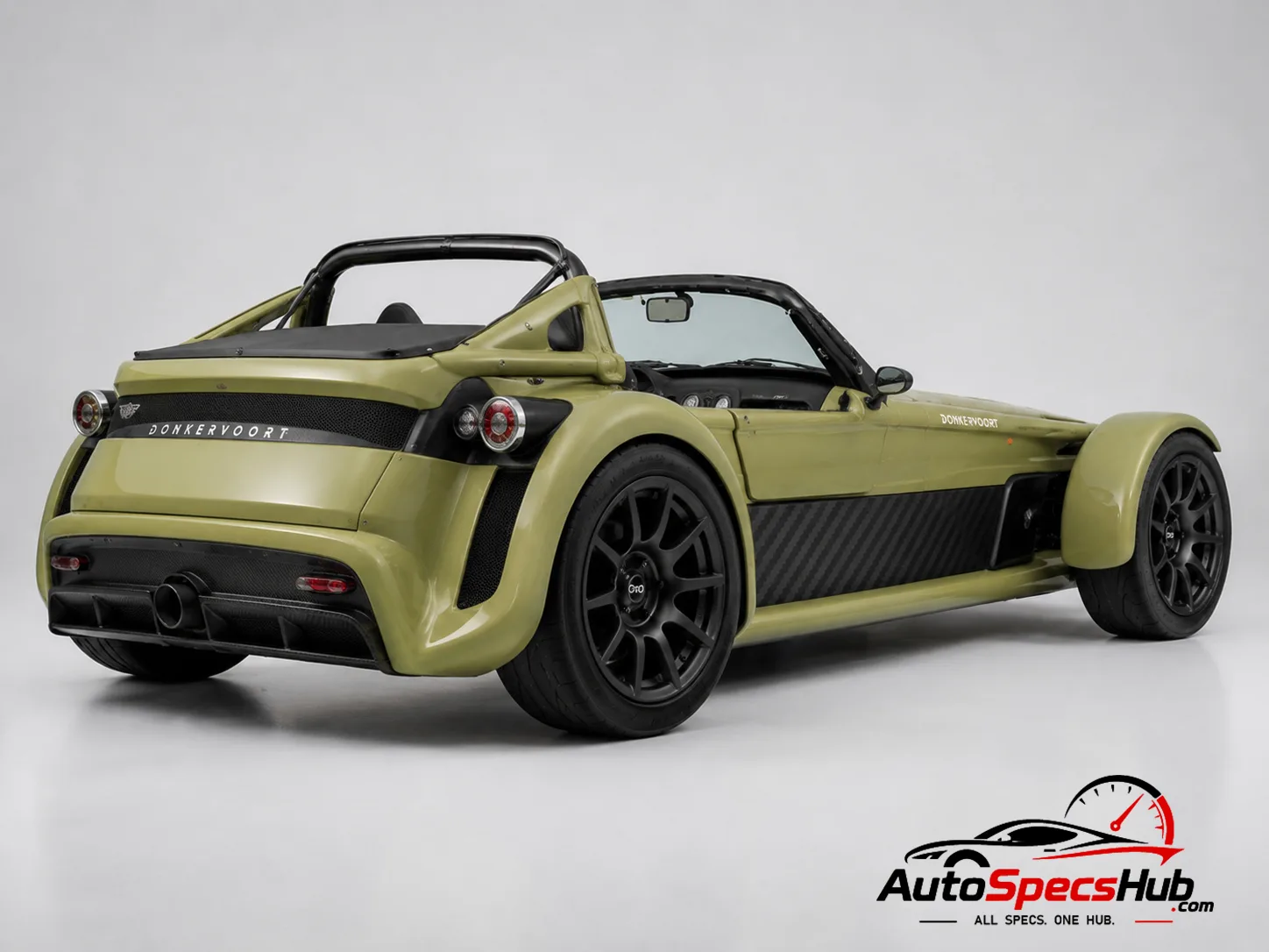 2020 Donkervoort D8 GTO-JD70 rear three-quarter view