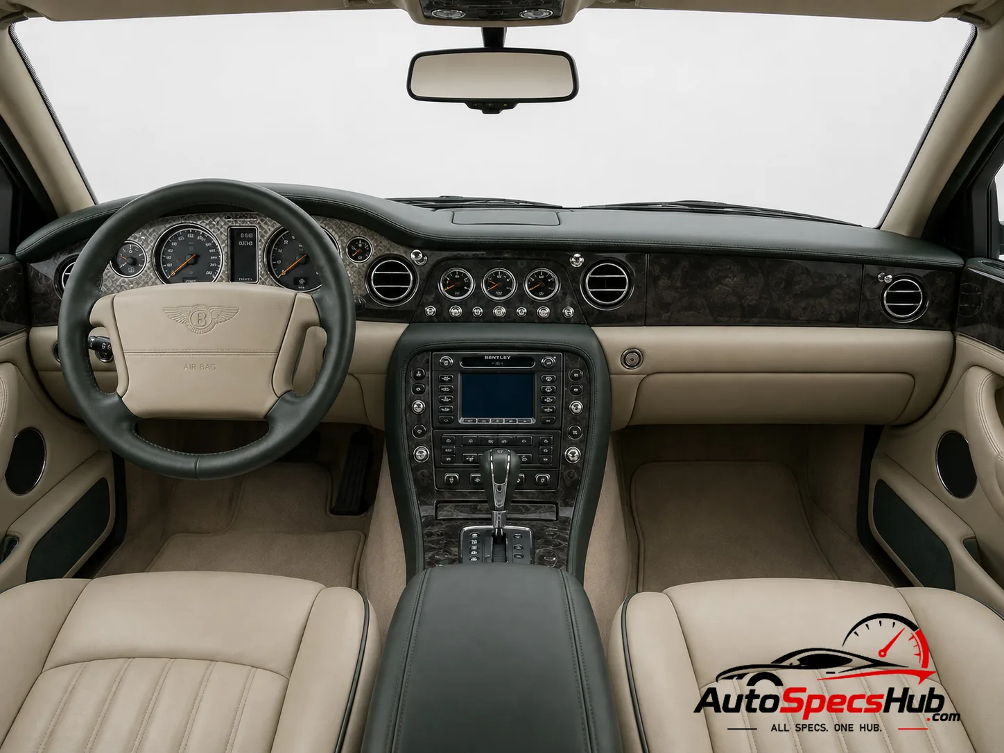 2002 Bentley Arnage R interior dashboard and front cabin