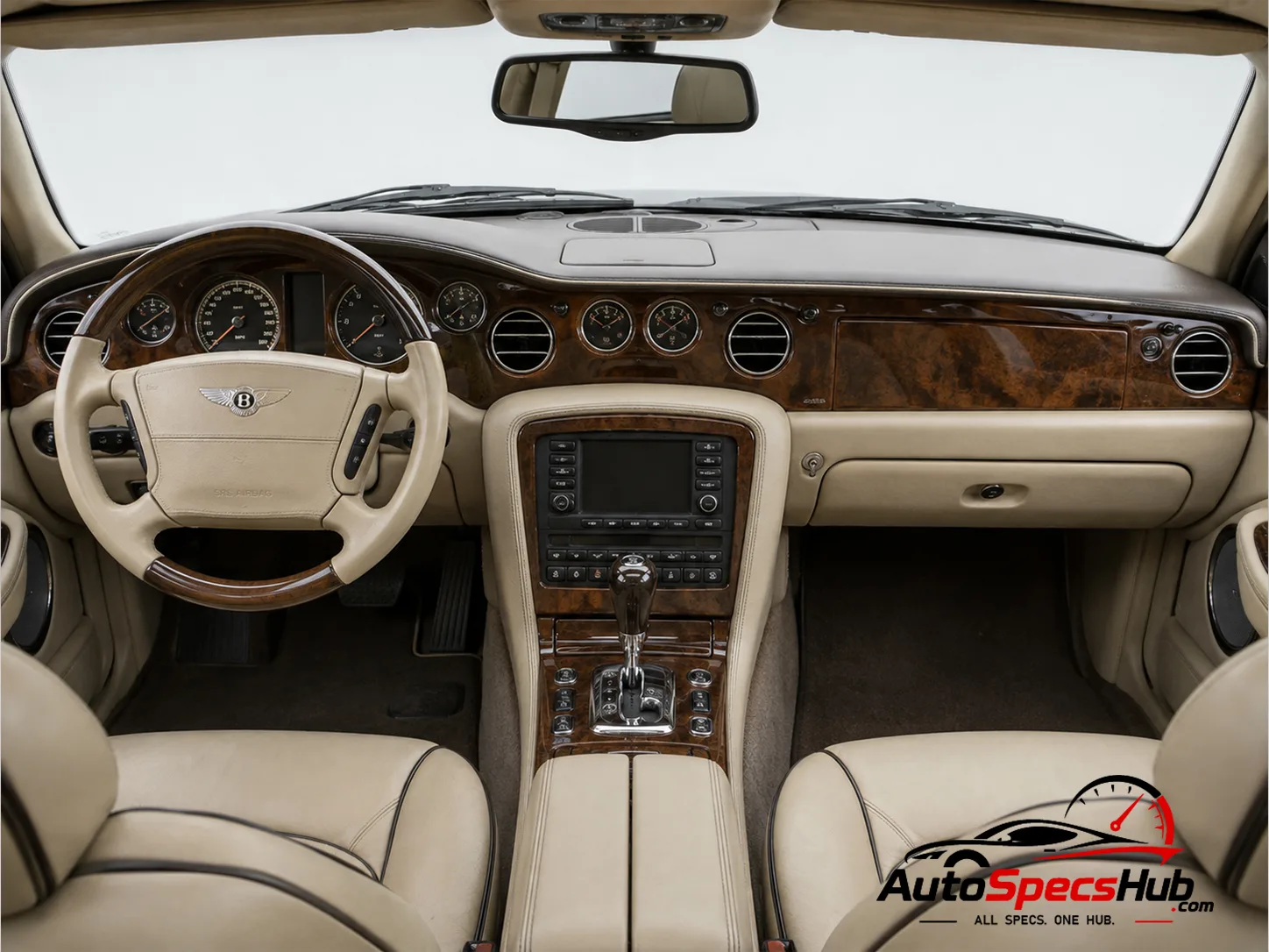 1998 Bentley Arnage interior dashboard and front cabin