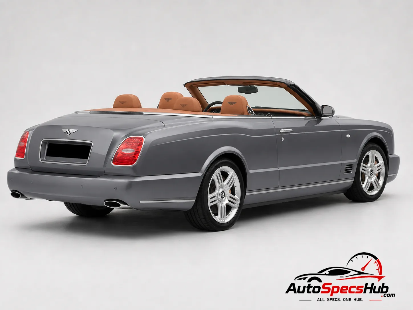 2009 Bentley Azure T rear three-quarter view