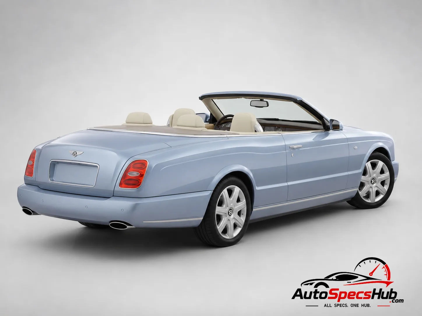 2006 Bentley Azure rear three-quarter view
