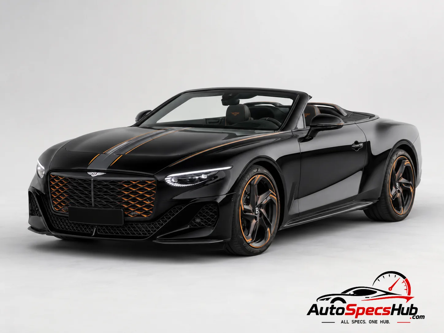 2025 Bentley Mulliner Batur Convertible front three-quarter view