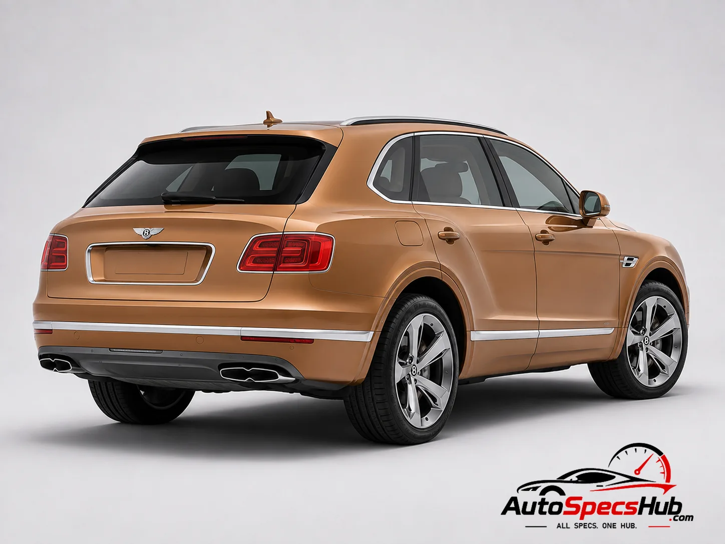 2016 Bentley Bentayga rear three-quarter view