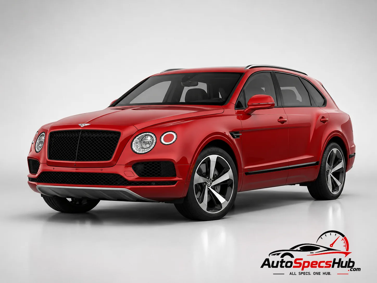 2018 Bentley Bentayga V8 front three-quarter view