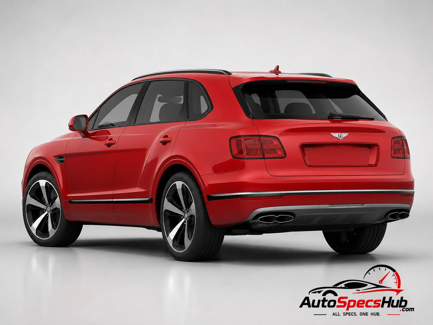 2018 Bentley Bentayga V8 rear three-quarter view
