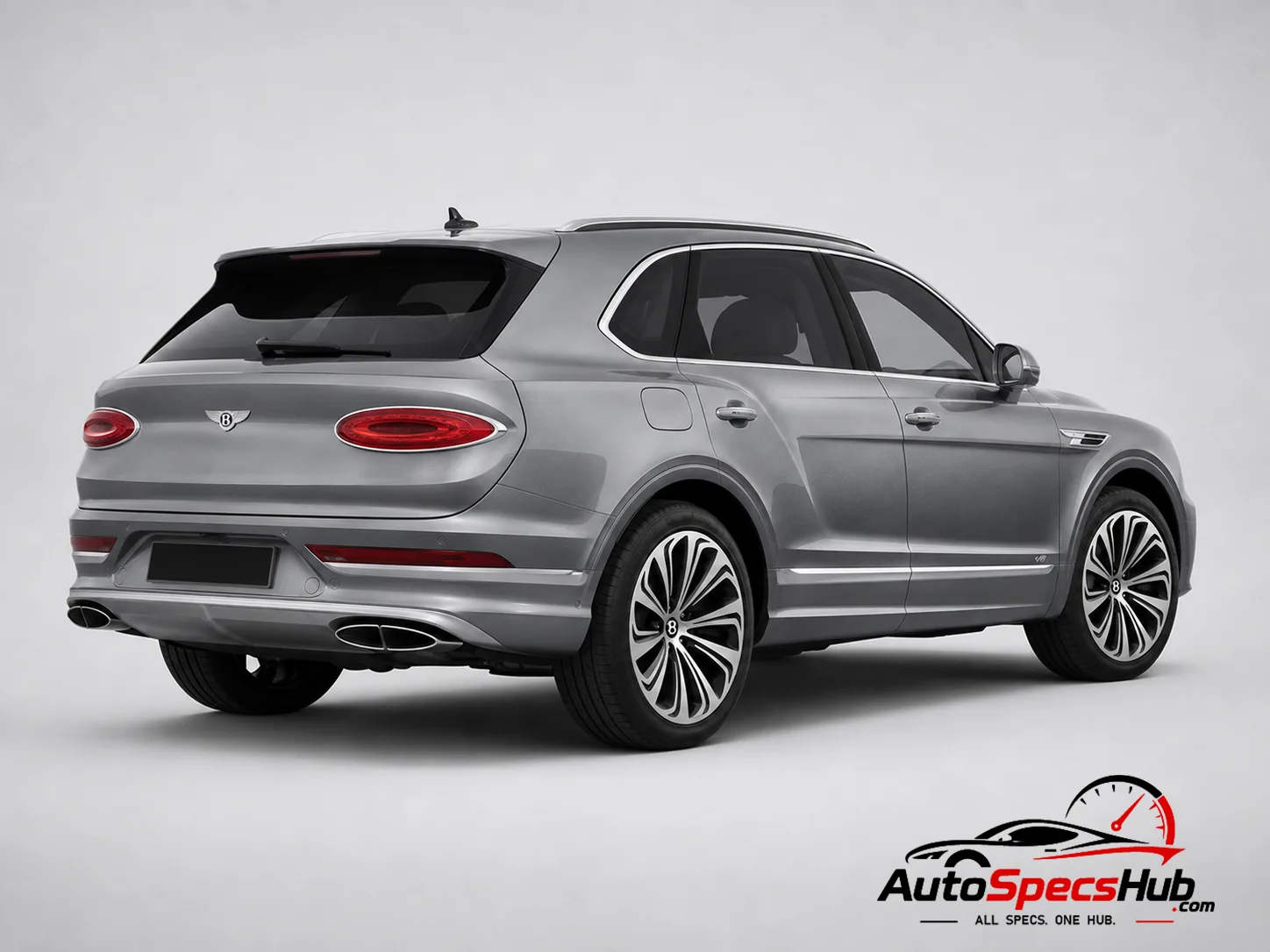 2020 Bentley Bentayga V8 rear three-quarter view