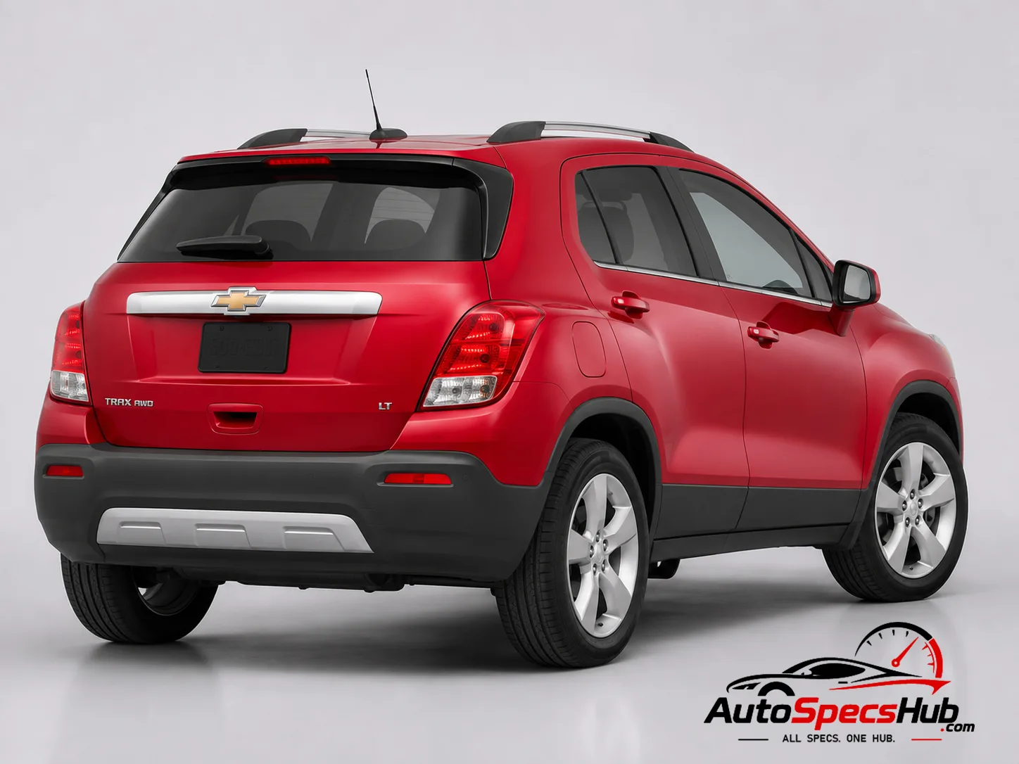 2013 Chevrolet Trax 1.6 FWD rear three-quarter view