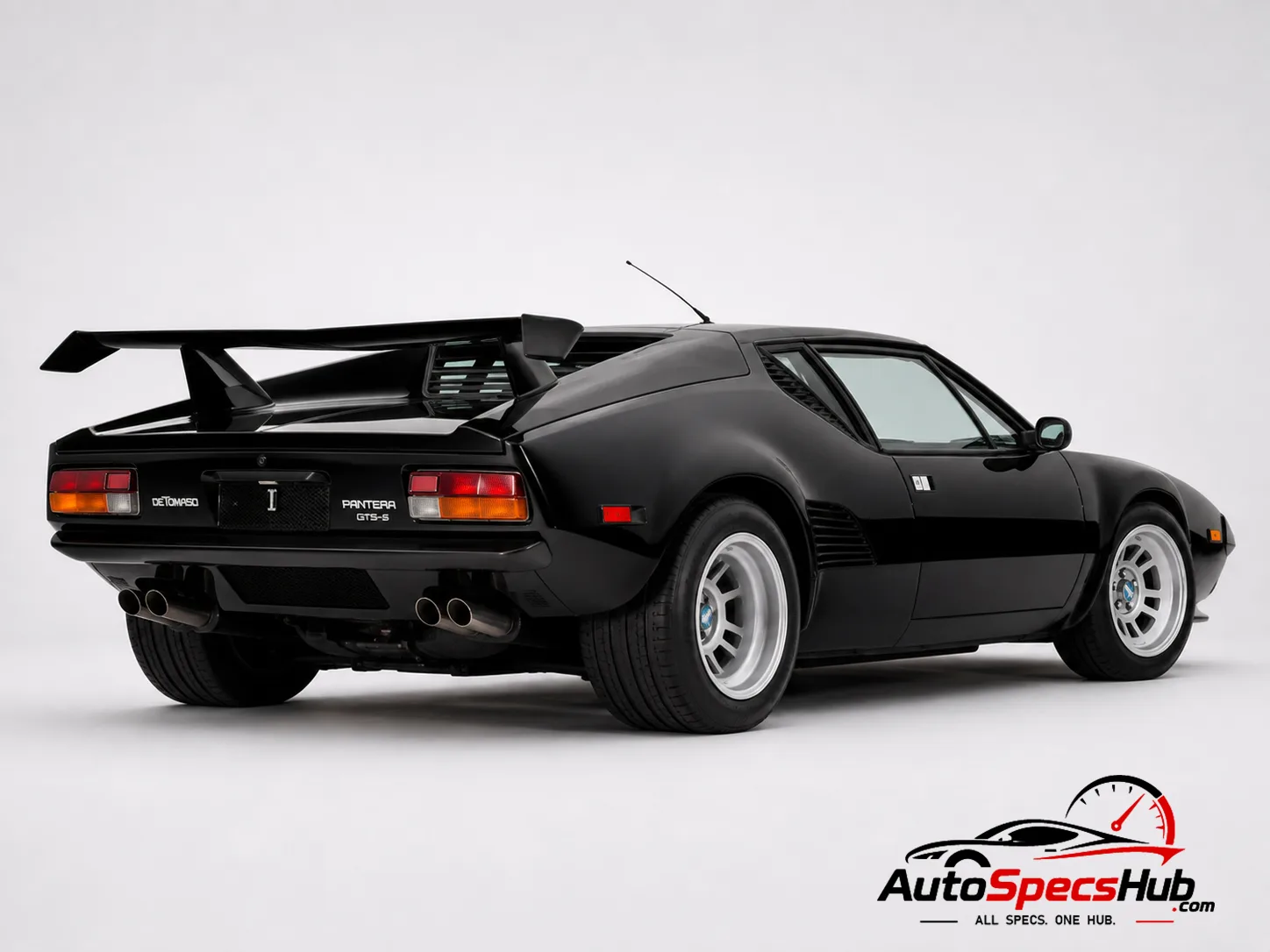 1980 De Tomaso Pantera GT5 rear three-quarter view