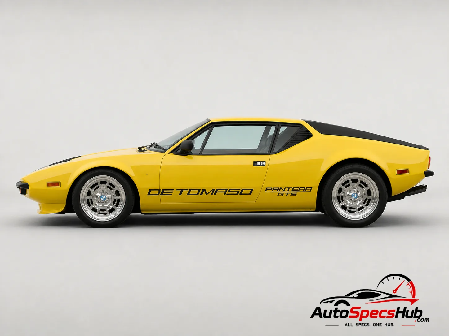 1972 De Tomaso Pantera GTS side profile