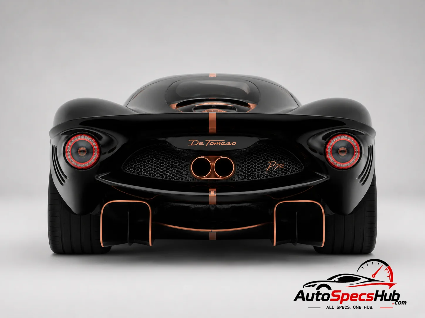 2026 De Tomaso P72 rear view
