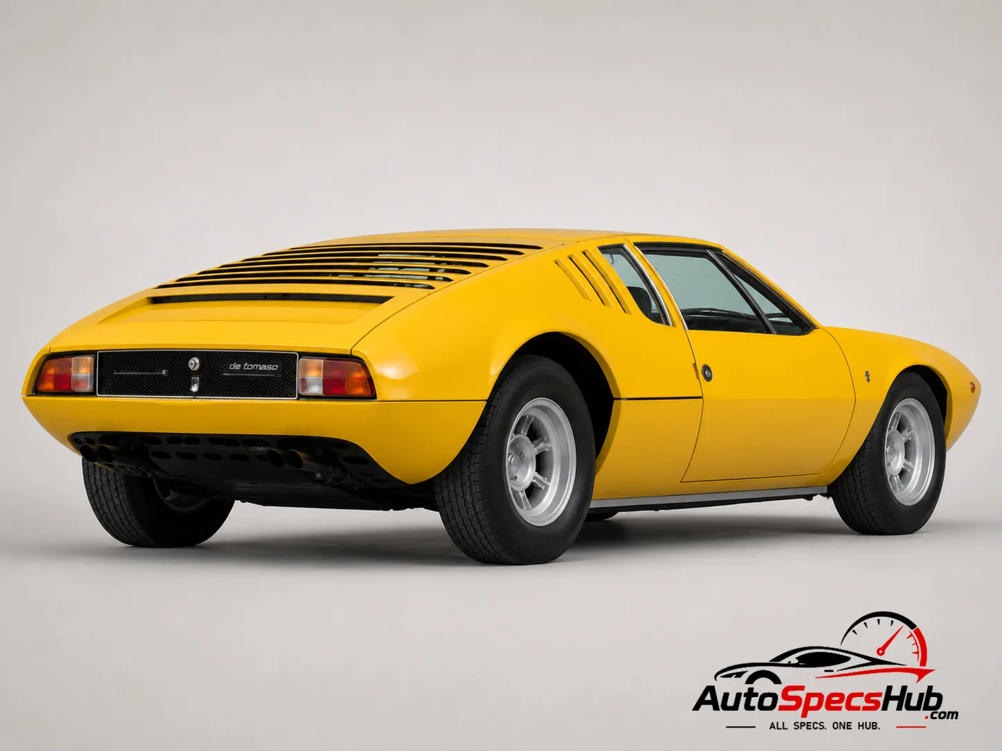 1967 De Tomaso Mangusta rear three-quarter view