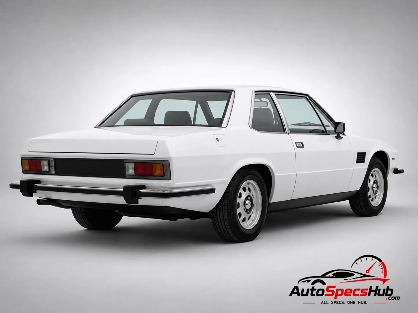 1973 De Tomaso Longchamp rear three-quarter view