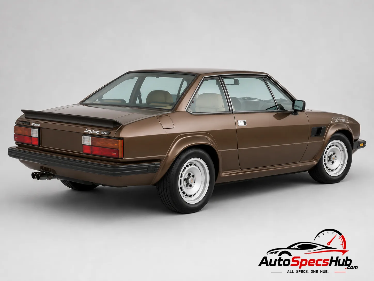 1983 De Tomaso Longchamp GTS/E rear three-quarter view