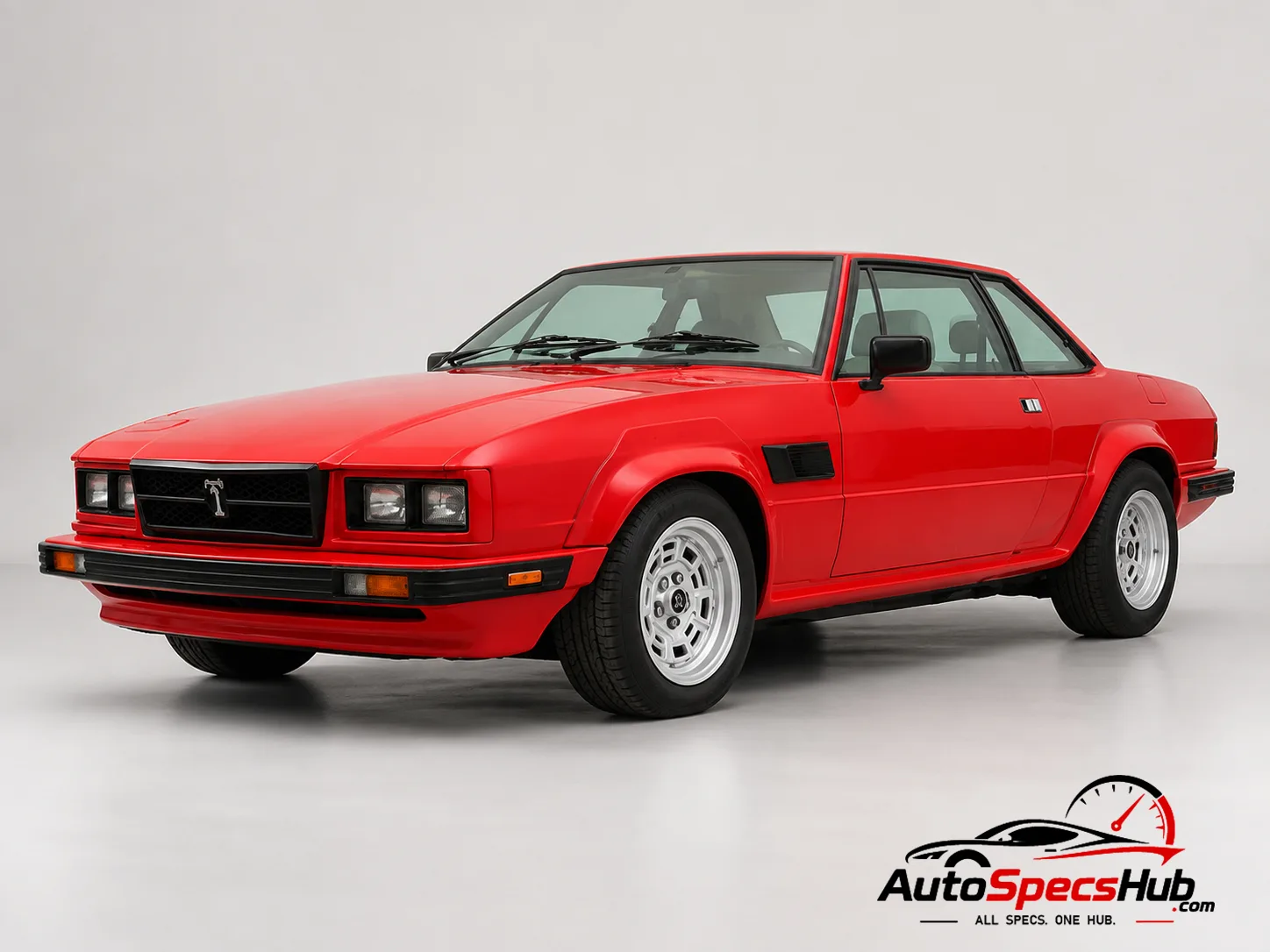 1980 De Tomaso Longchamp GTS front three-quarter view
