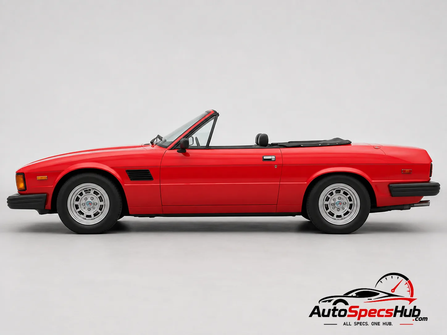 1980 De Tomaso Longchamp Spyder side profile