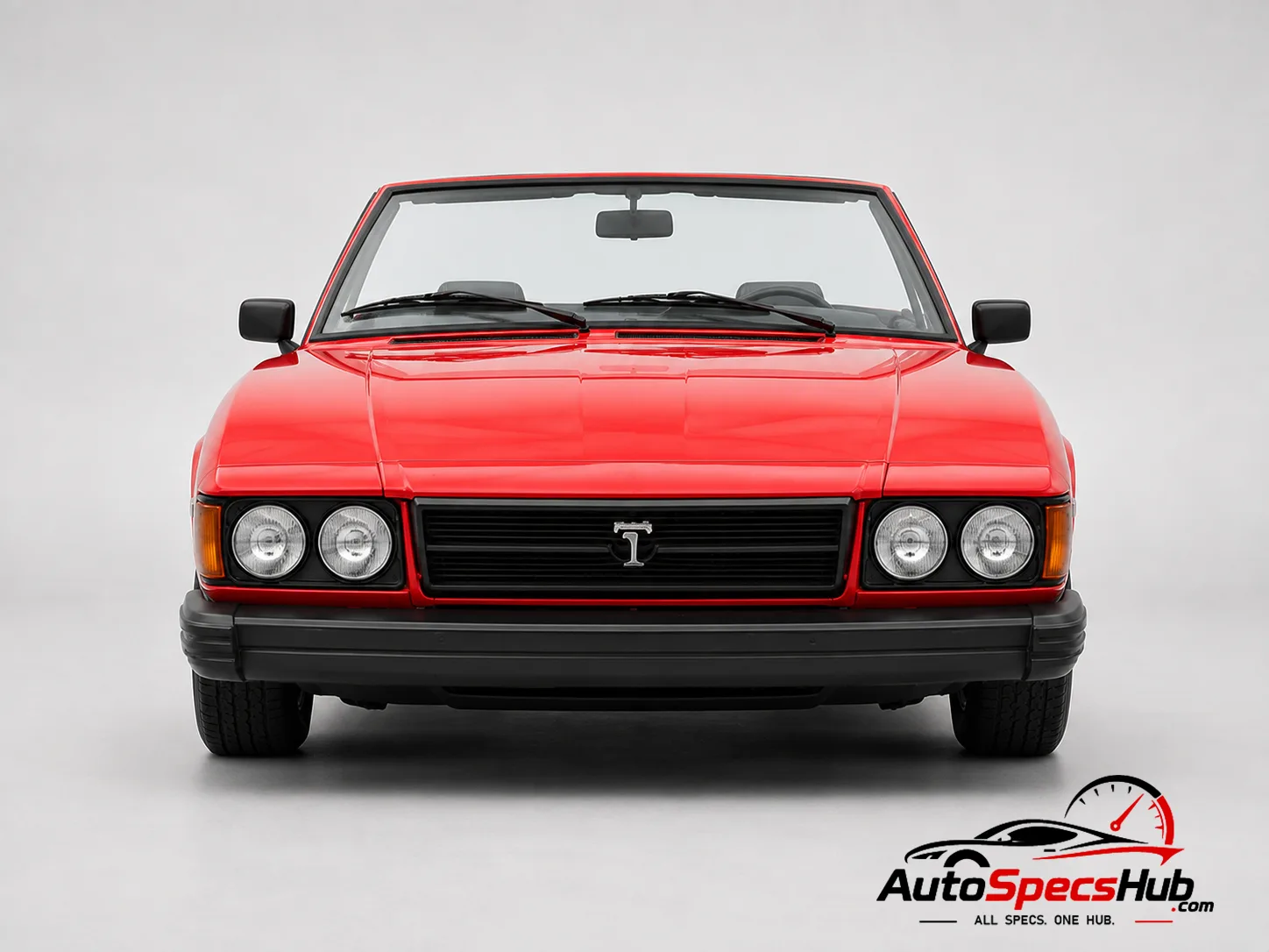 1980 De Tomaso Longchamp Spyder front view