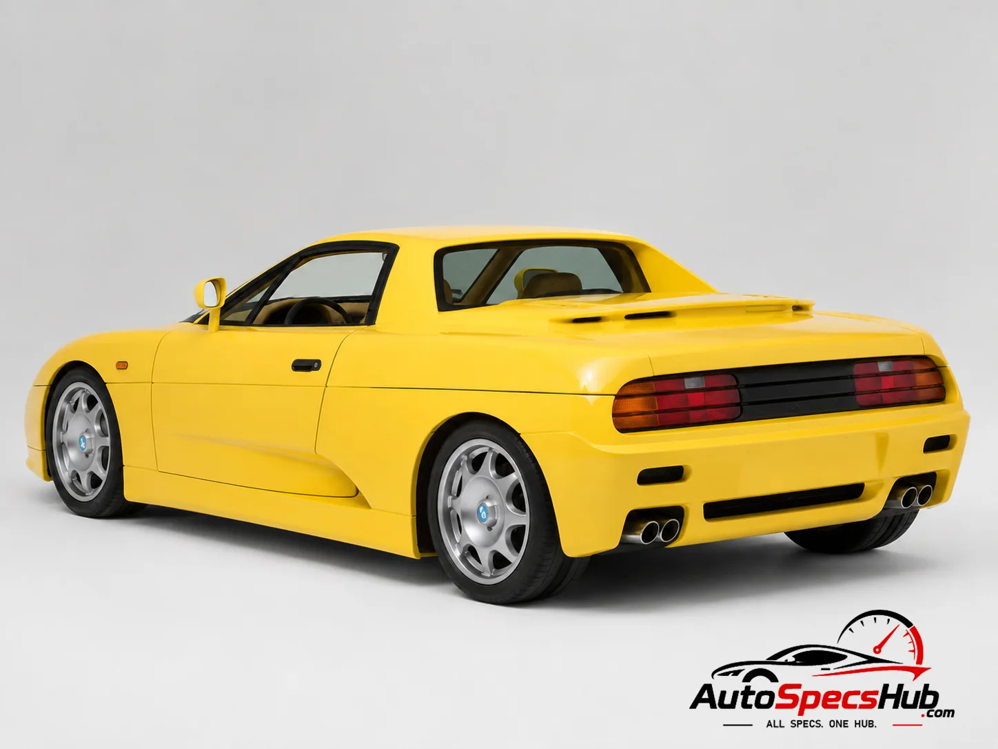 1994 De Tomaso Guarà Coupé rear three-quarter view