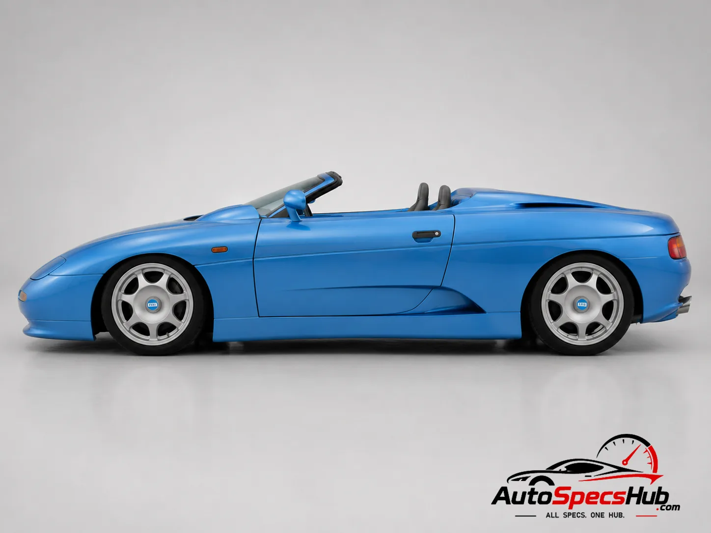 1994 De Tomaso Guarà Barchetta side profile