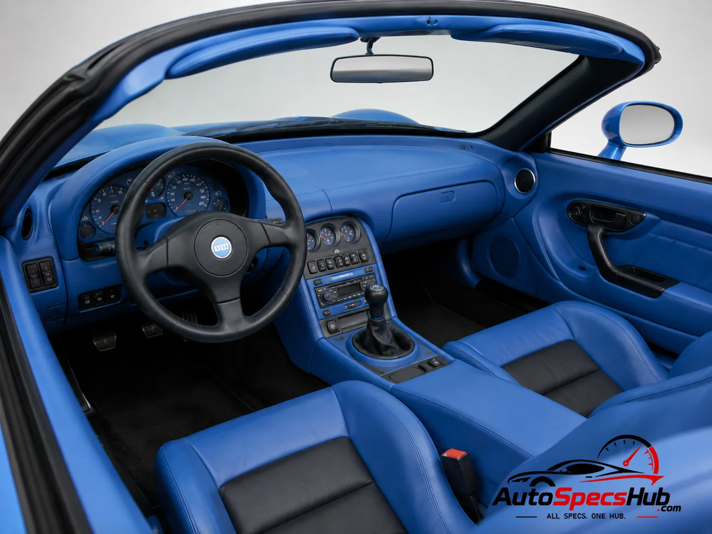 1994 De Tomaso Guarà Barchetta interior cockpit and seats