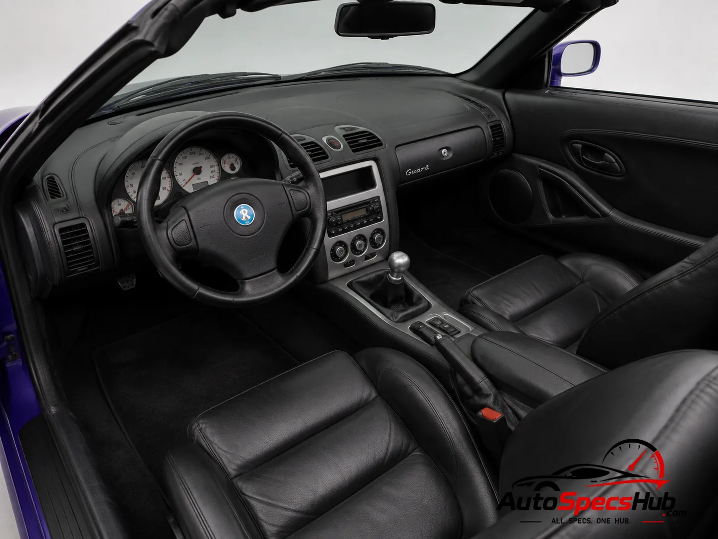 1994 De Tomaso Guarà Spyder interior cockpit and seats