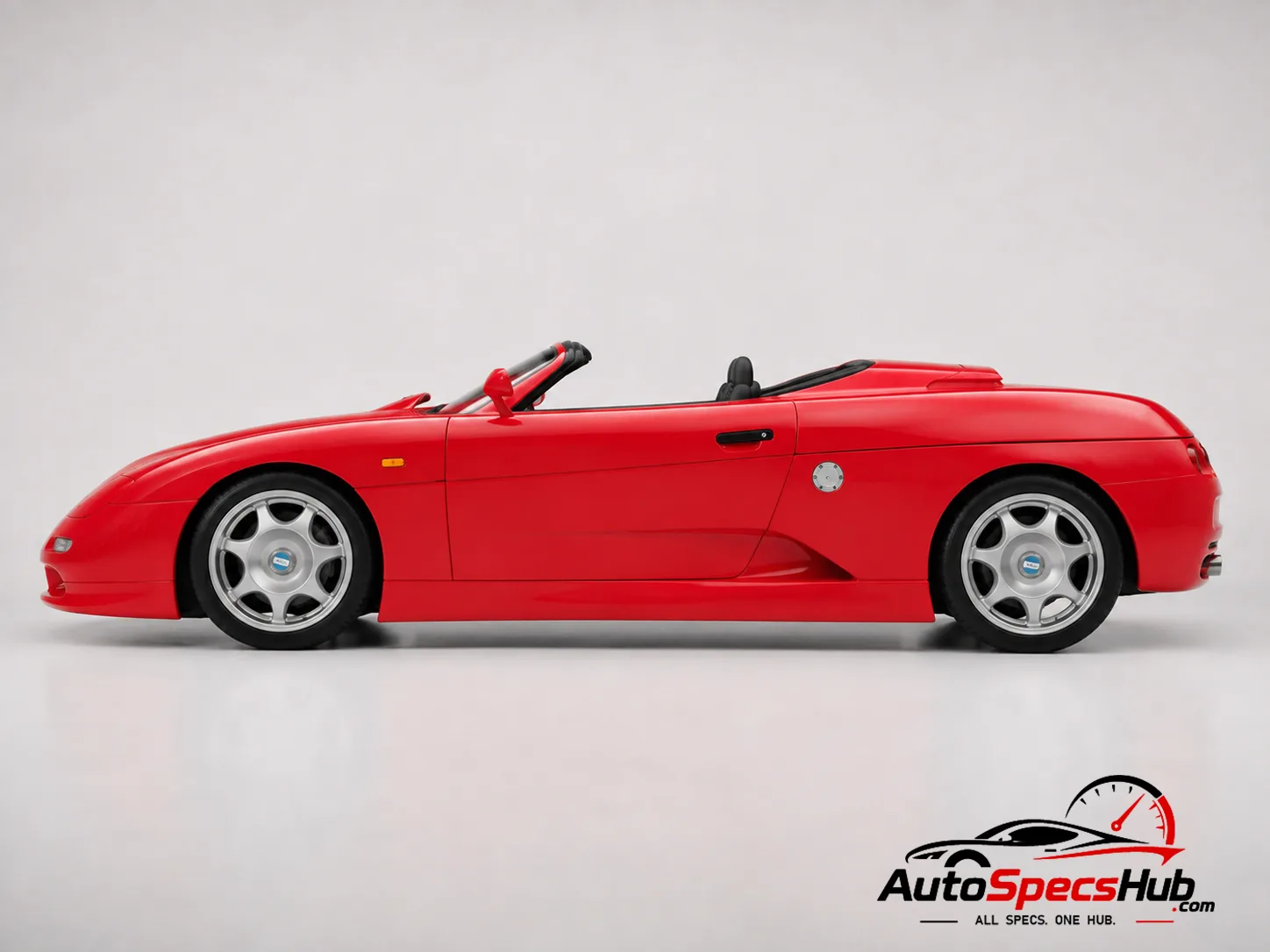 1998 De Tomaso Guarà Barchetta side profile