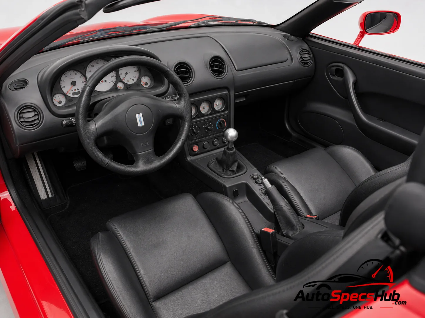1998 De Tomaso Guarà Barchetta interior cockpit and seats