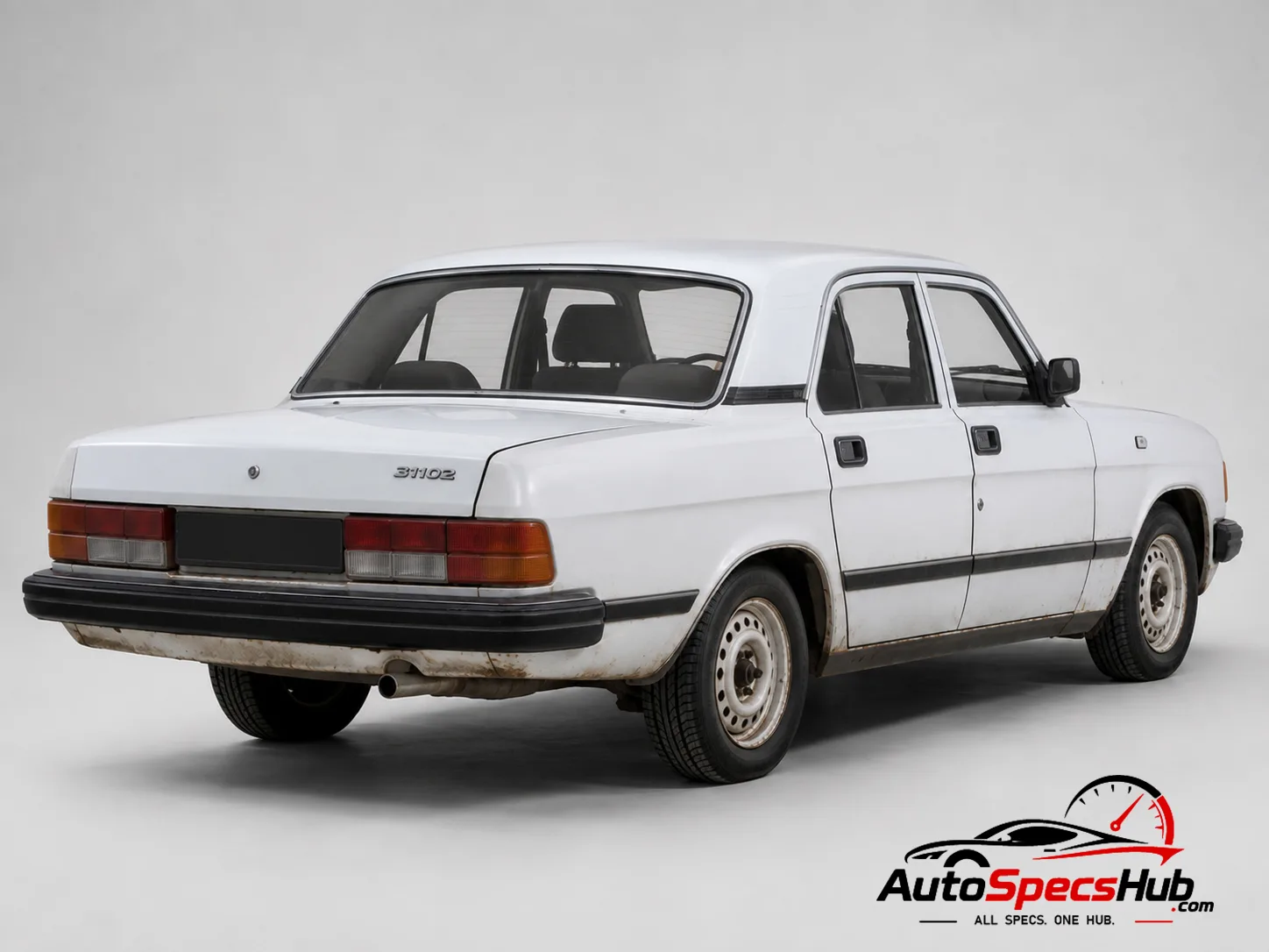 1995 GAZ Volga 3102-2.3 rear three-quarter view