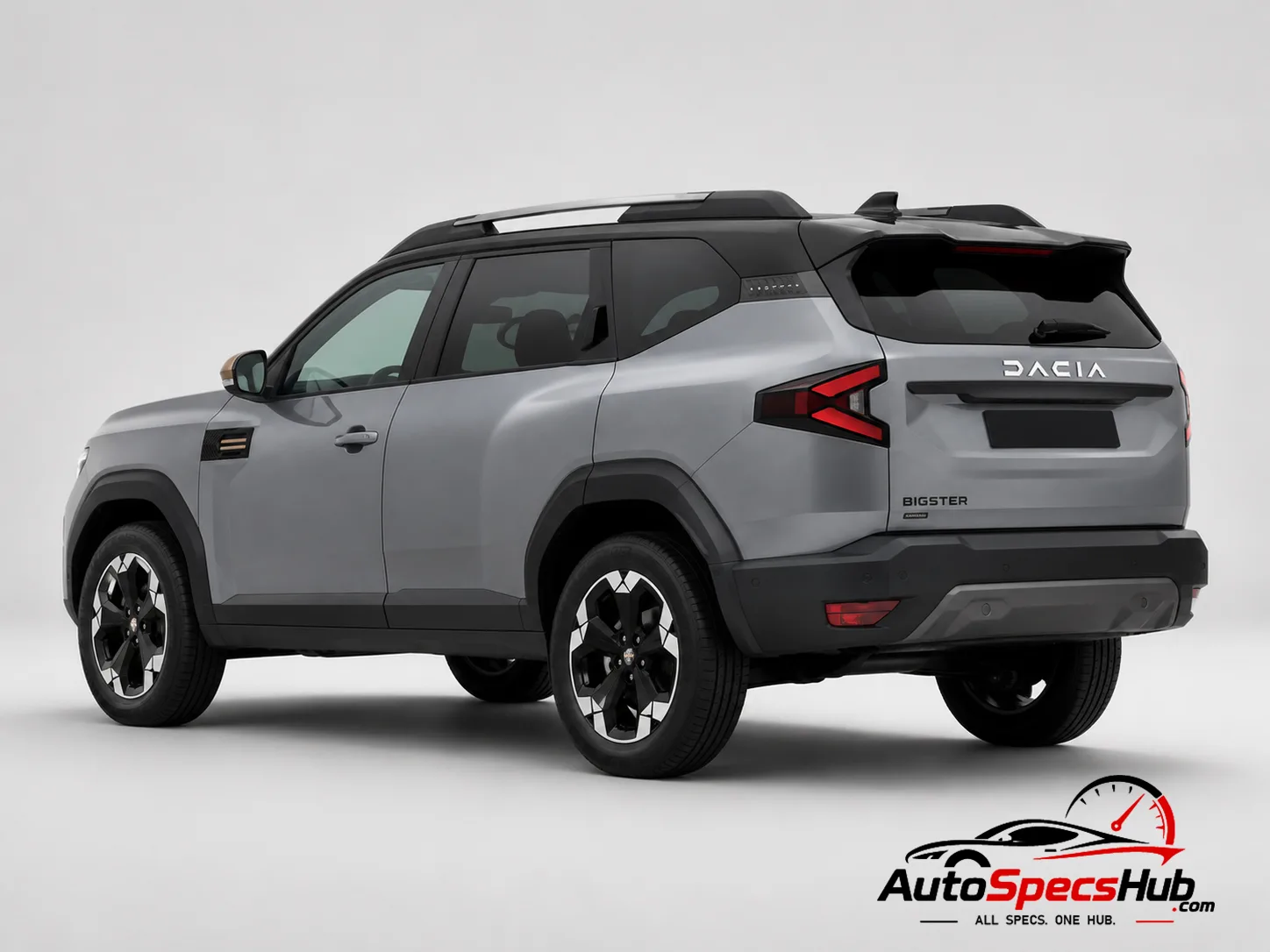 2025 Dacia Bigster Hybrid 155 rear three-quarter view