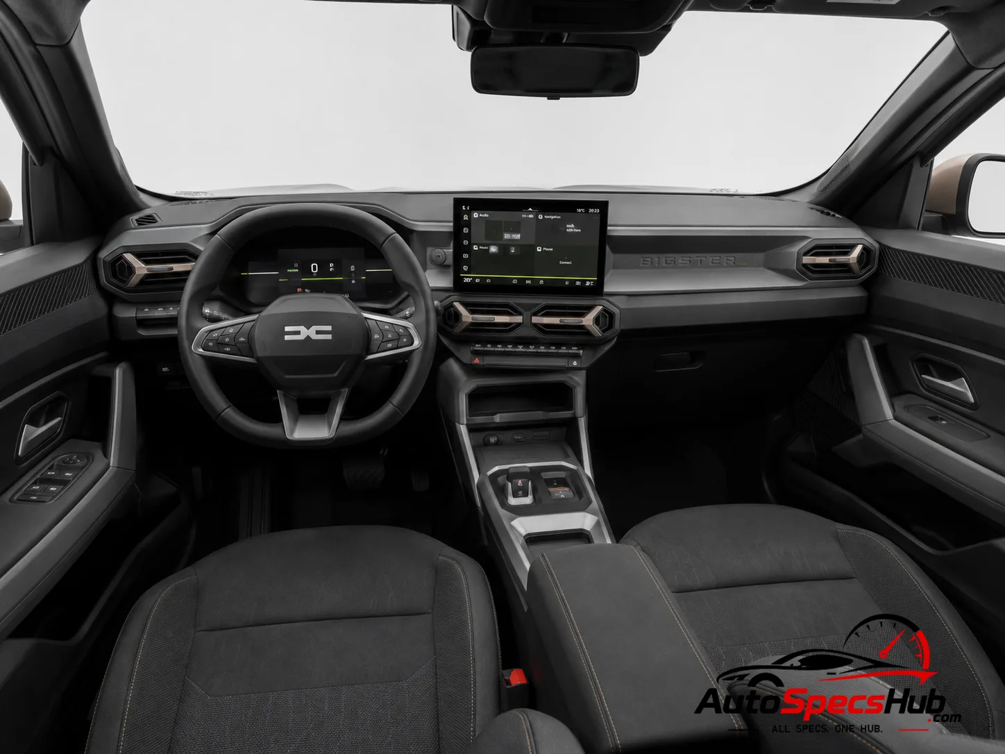 2025 Dacia Bigster Hybrid 155 interior dashboard and front cabin