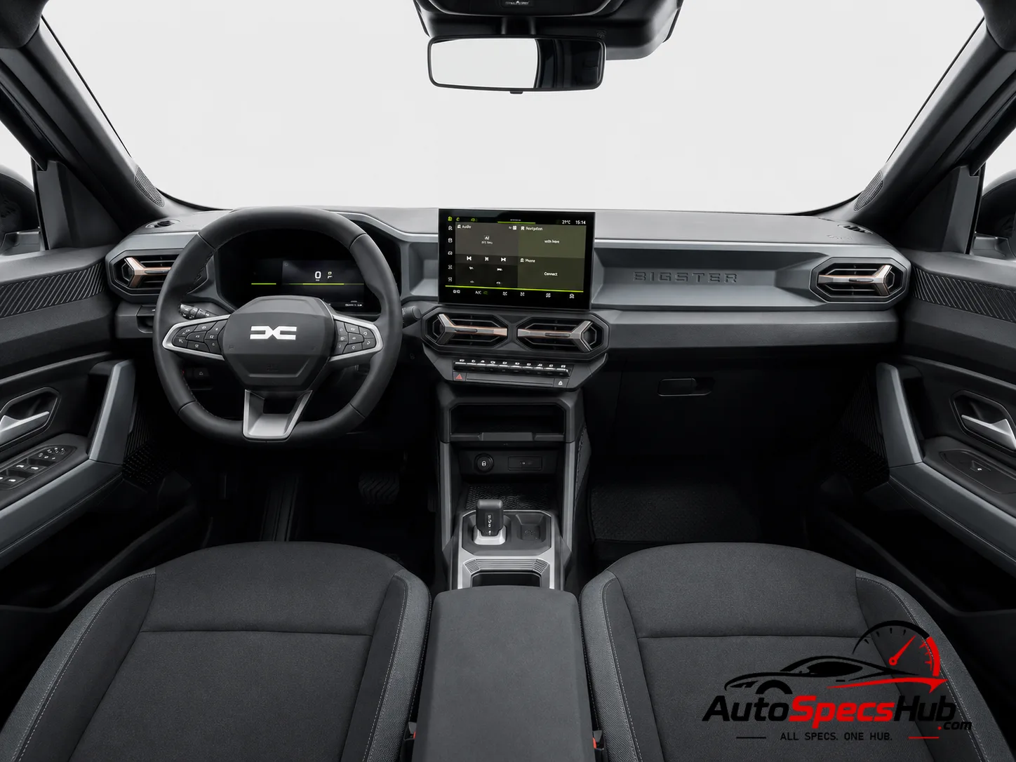 2025 Dacia Bigster TCe 130 4x4 interior dashboard and front cabin