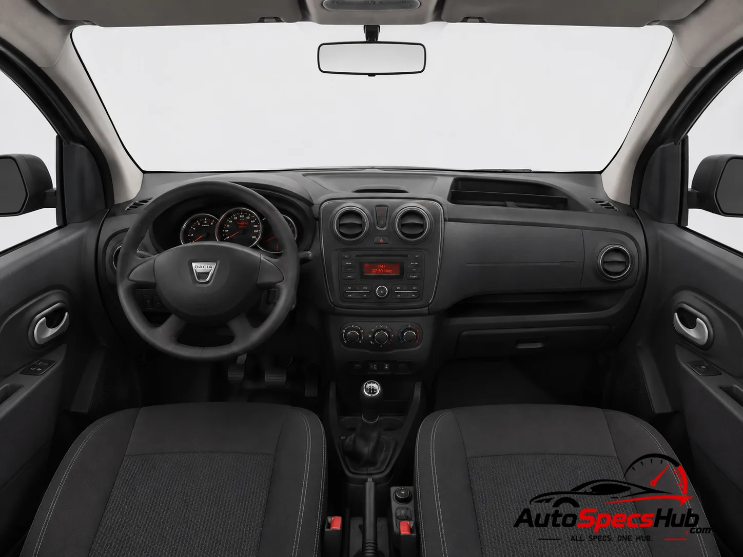 2013 Dacia Dokker TCe 115 interior dashboard and front cabin