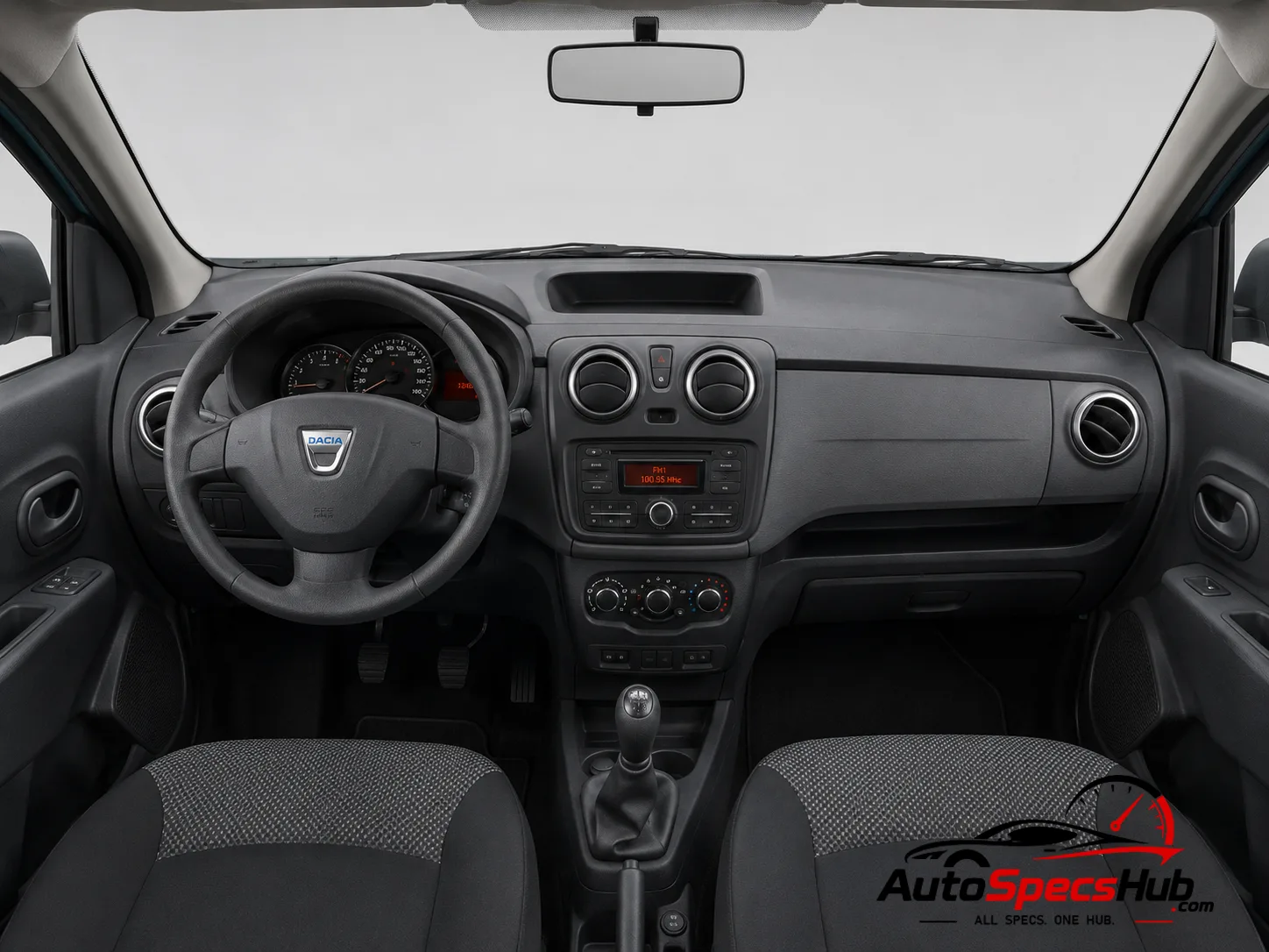 2015 Dacia Dokker SCe 100 LPG S/S interior dashboard and front cabin