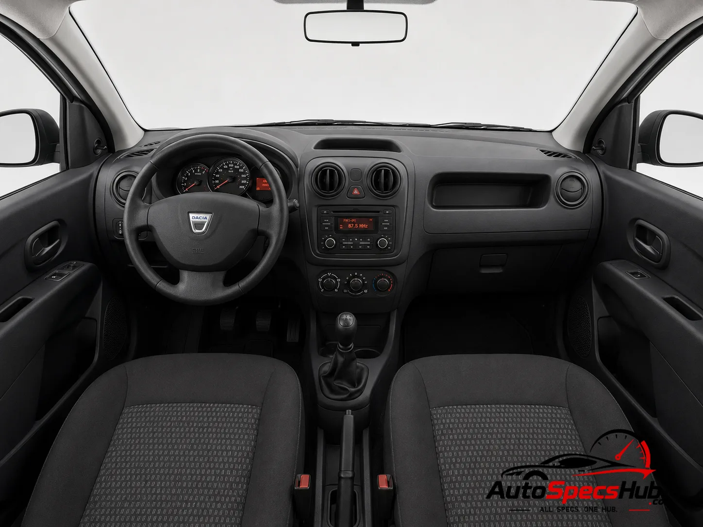 2012 Dacia Dokker dCi 90 interior dashboard and front cabin