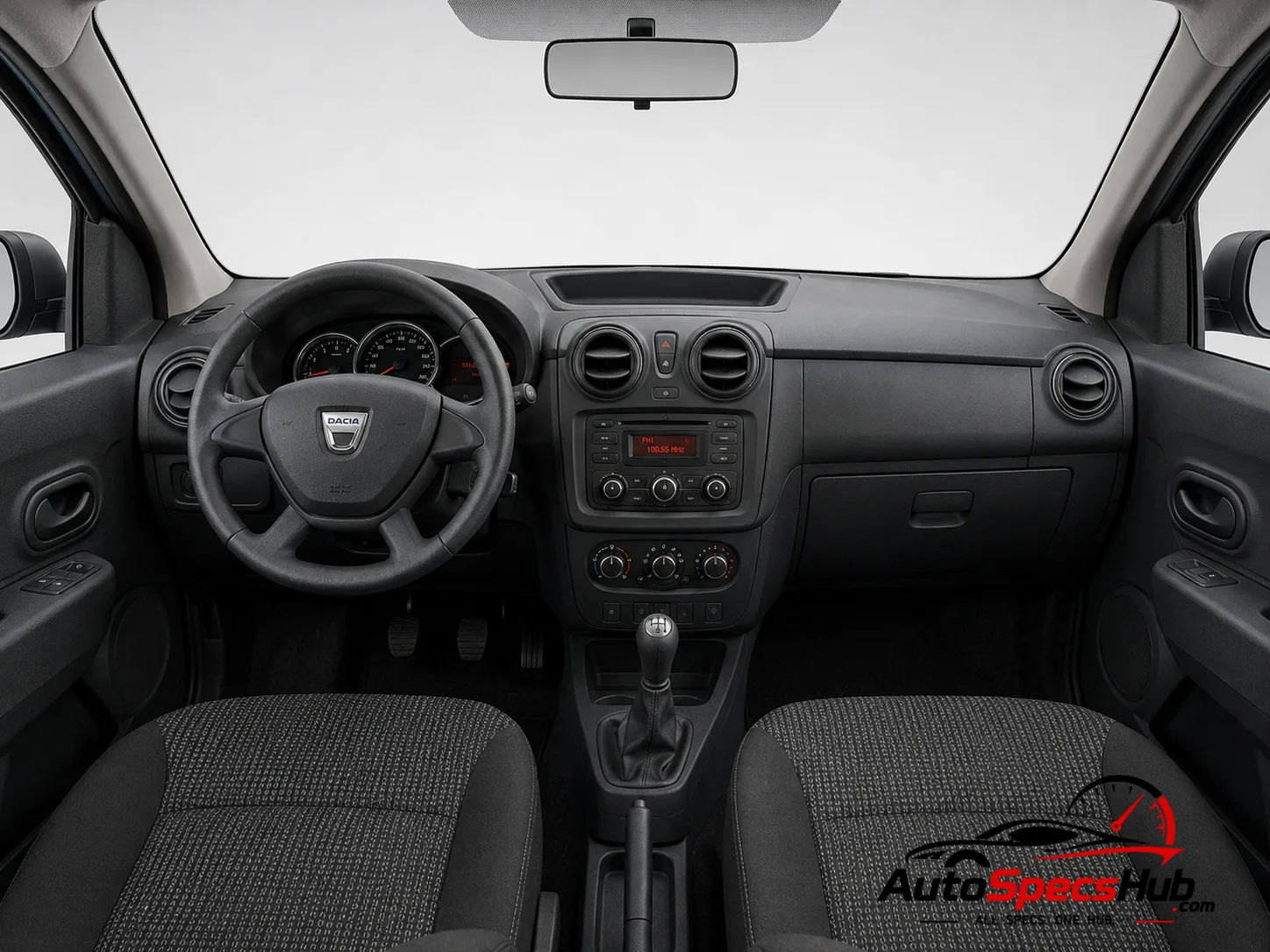 2012 Dacia Dokker 1.6 MPI 85 interior dashboard and front cabin