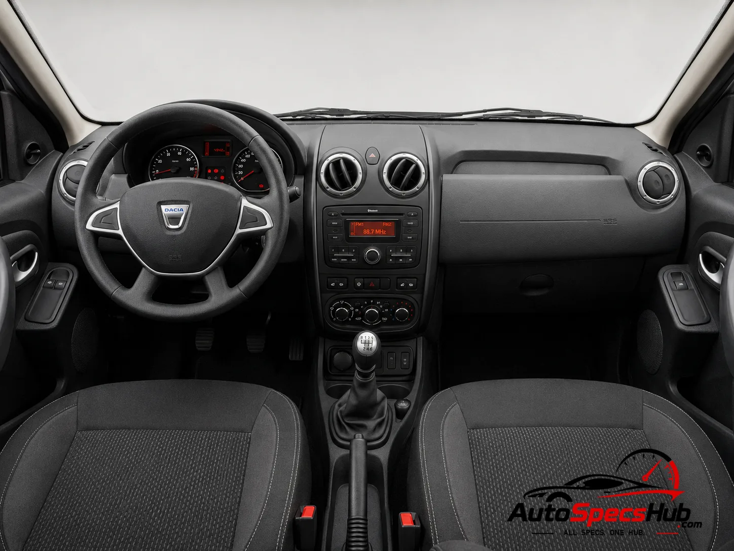 2015 Dacia Duster TCe 125 interior dashboard and front cabin