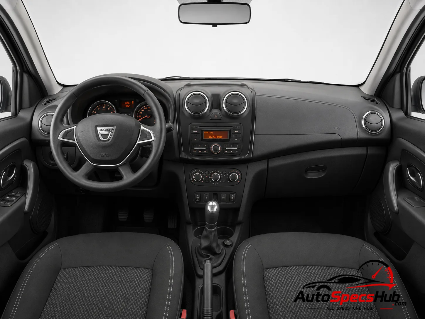 2015 Dacia Duster SCe 115 LPG S/S interior dashboard and front cabin
