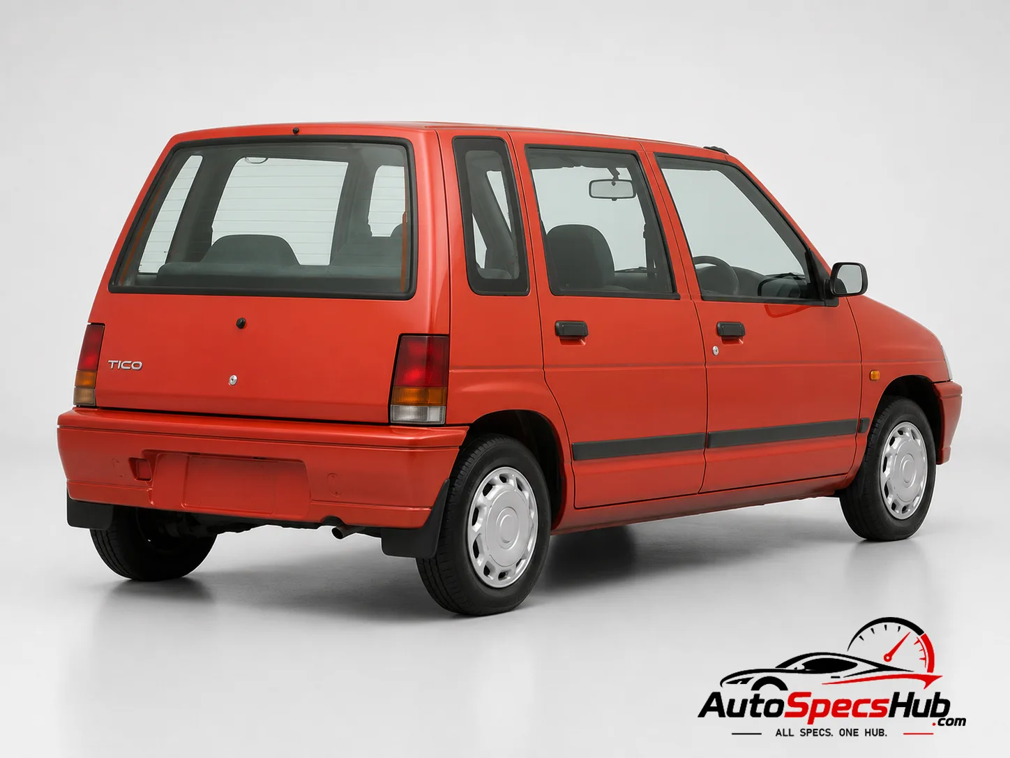 1991 Daewoo Tico rear three-quarter view