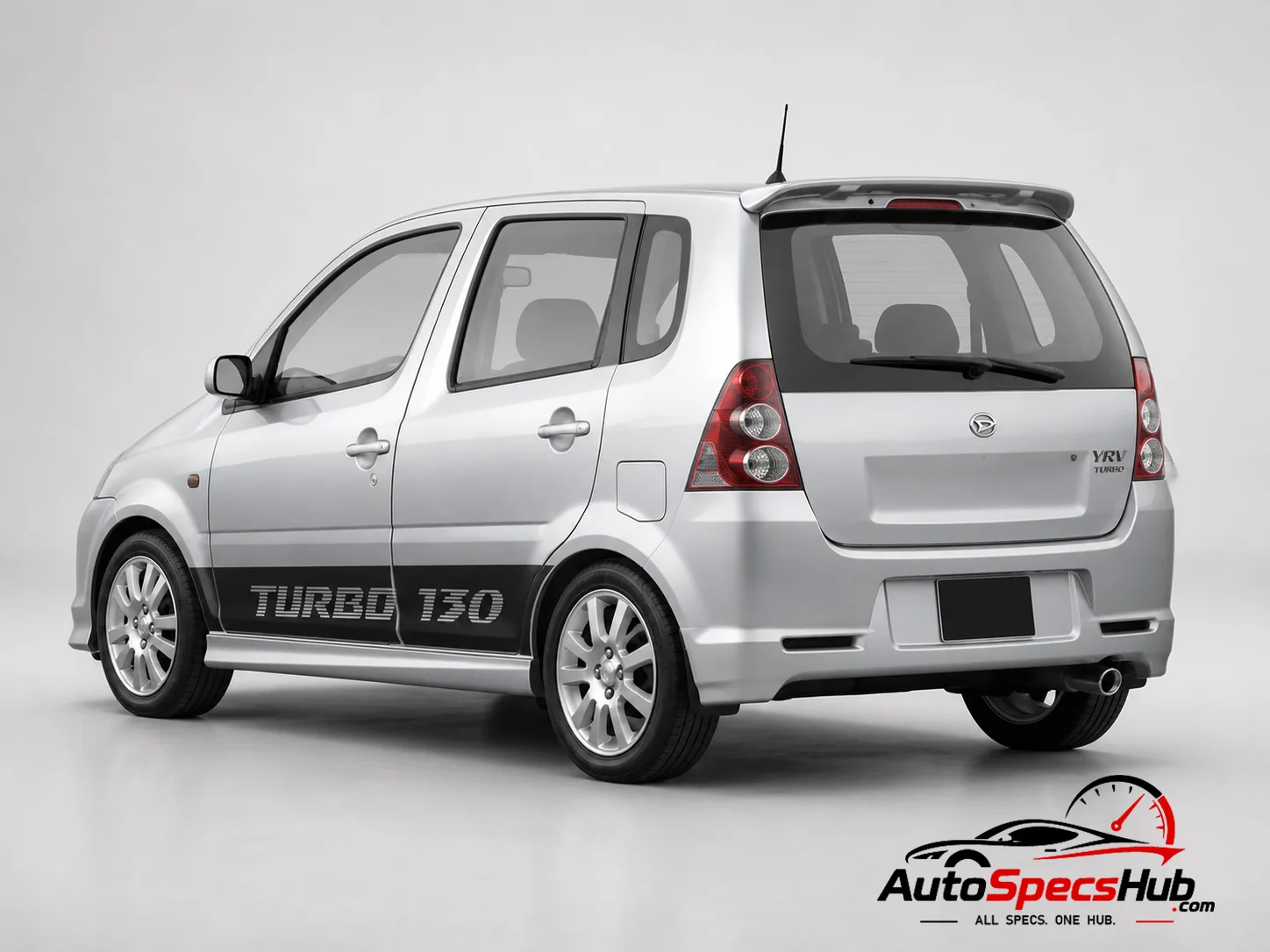 2002 Daihatsu YRV 1.3 Turbo rear three-quarter view