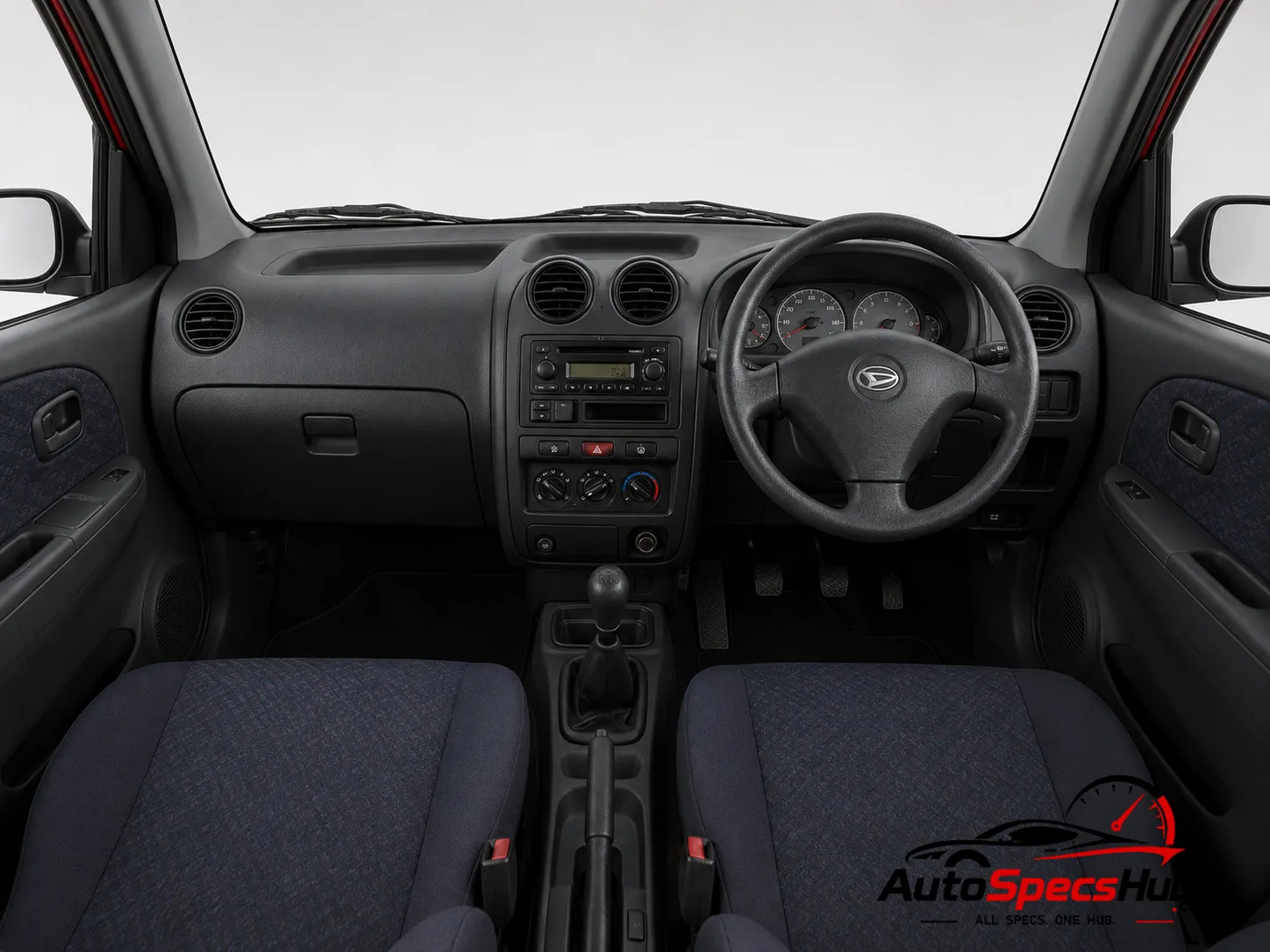 2001 Daihatsu YRV 1.3 AWD interior dashboard and front cabin