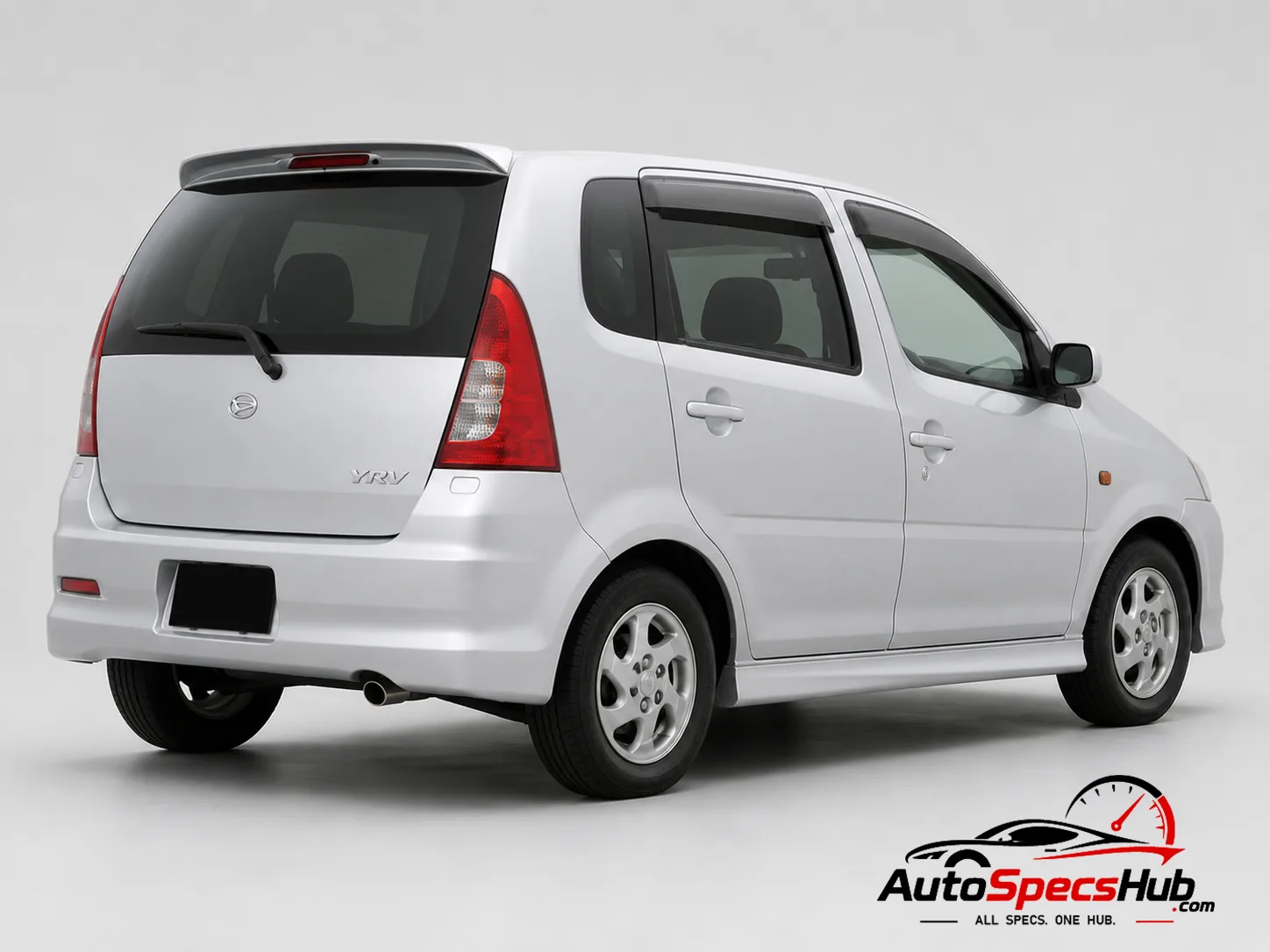 2003 Daihatsu YRV 1.0 rear three-quarter view