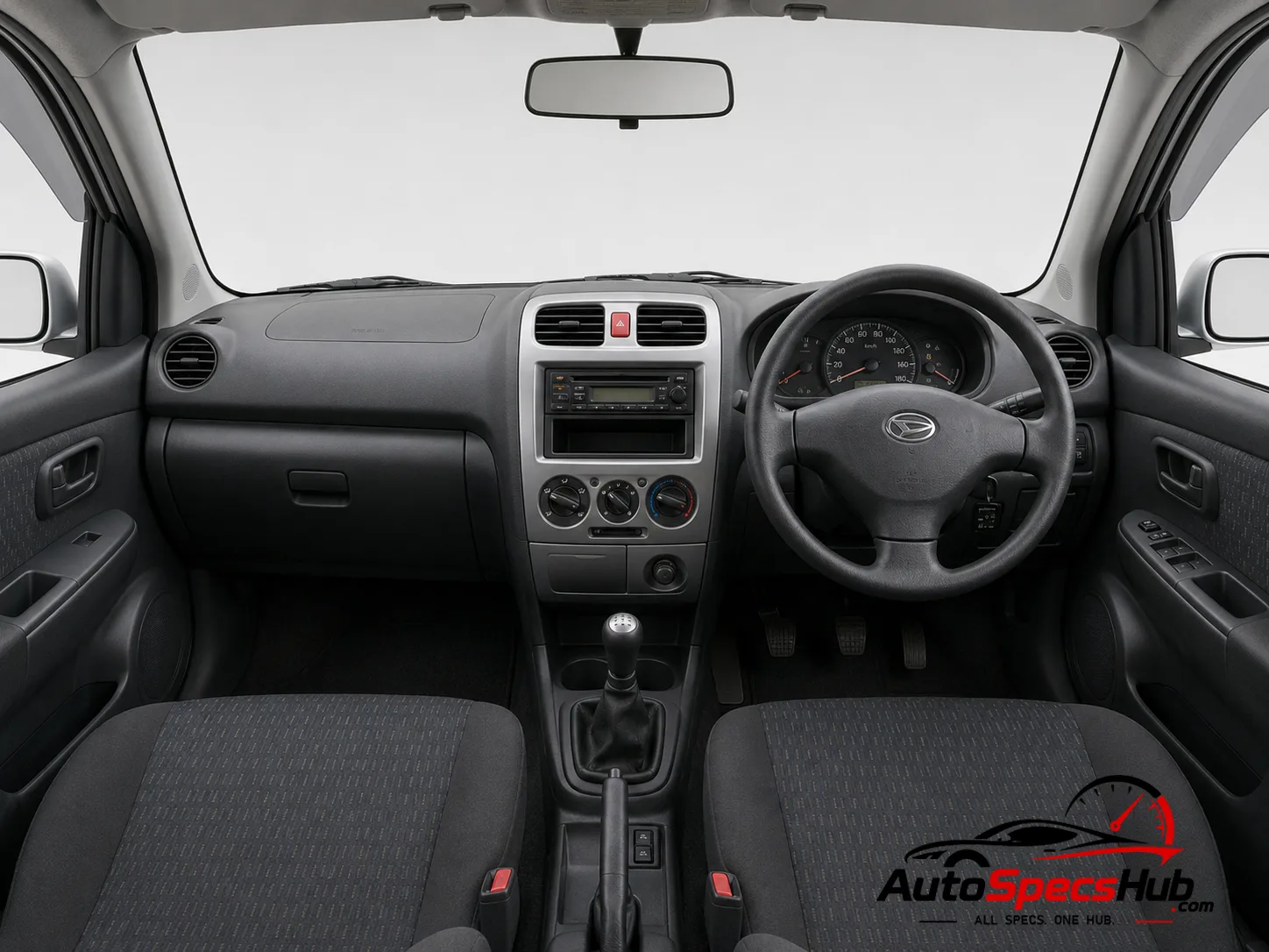 2003 Daihatsu YRV 1.0 interior dashboard and front cabin