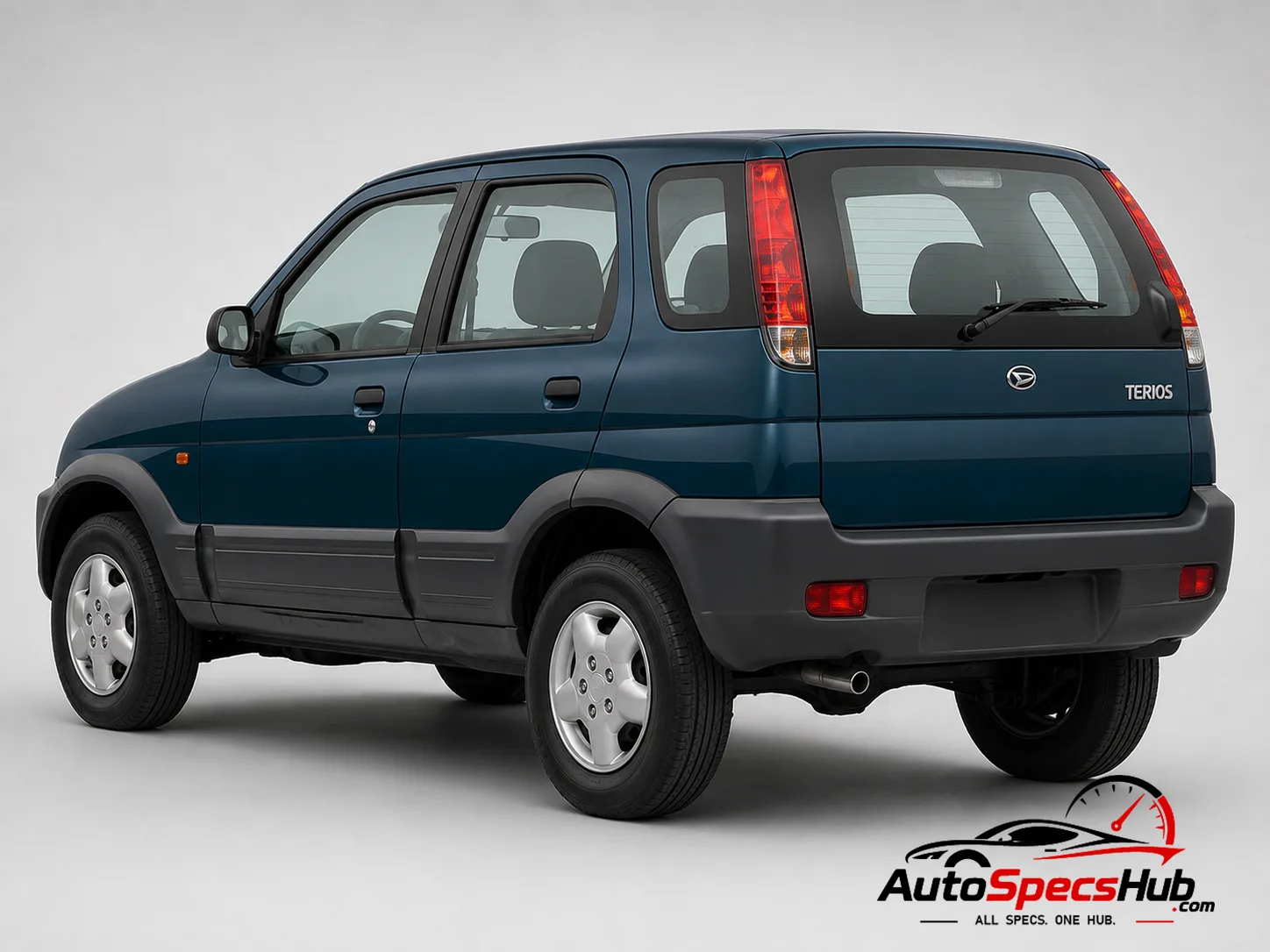 1998 Daihatsu Terios CX rear three-quarter view