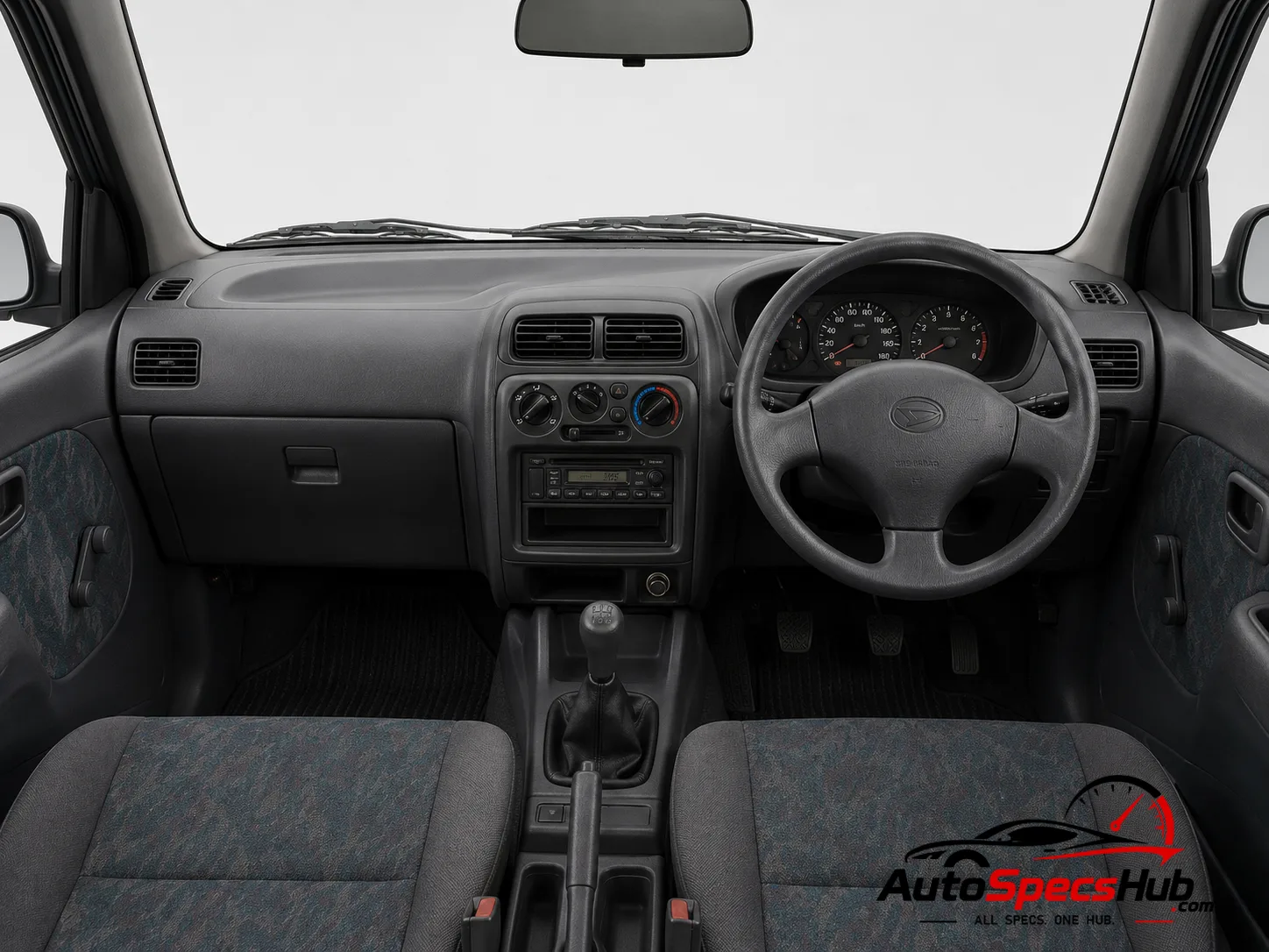 1998 Daihatsu Terios CX interior dashboard and front cabin