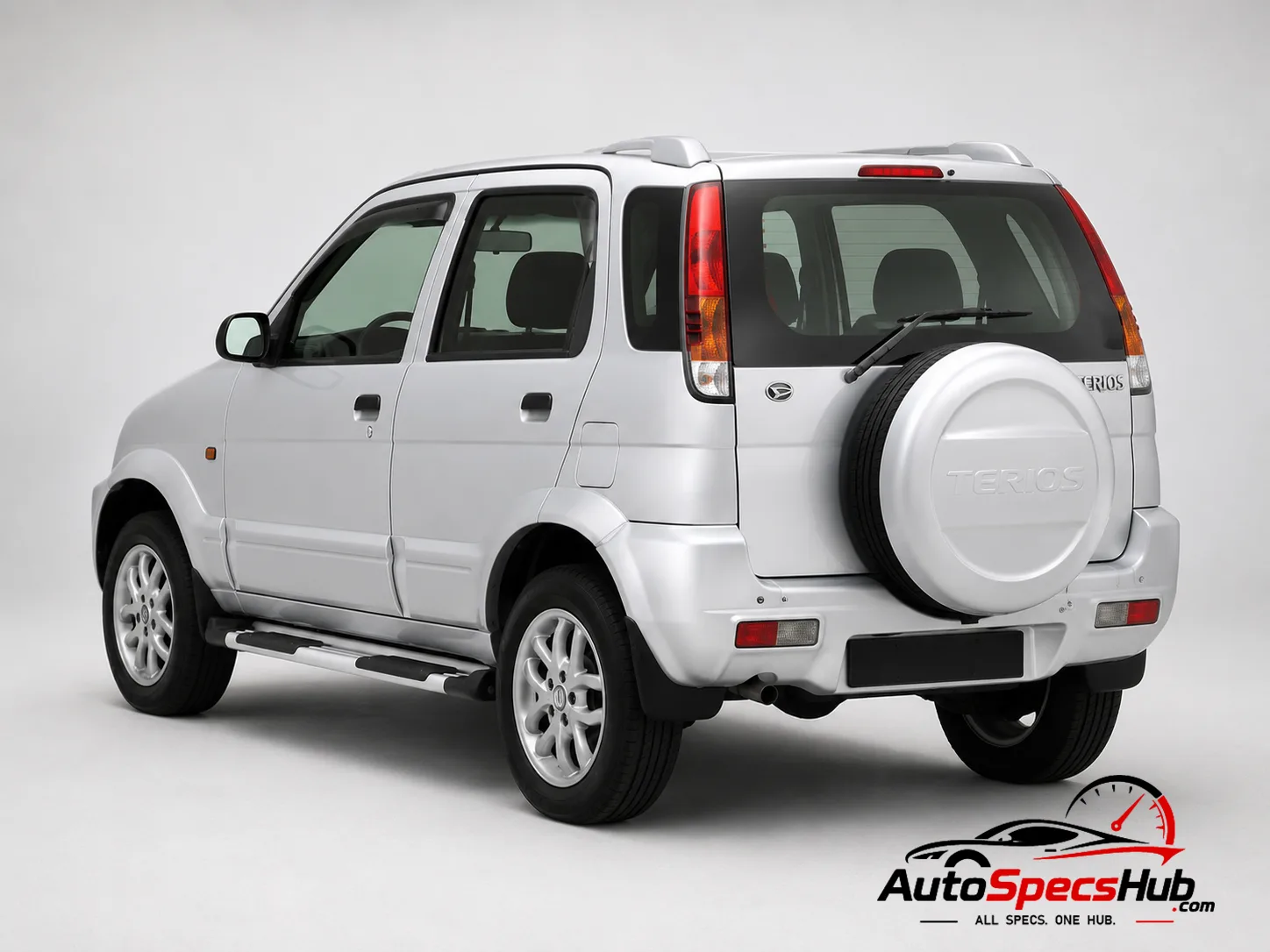 2003 Daihatsu Terios 1.3 rear three-quarter view