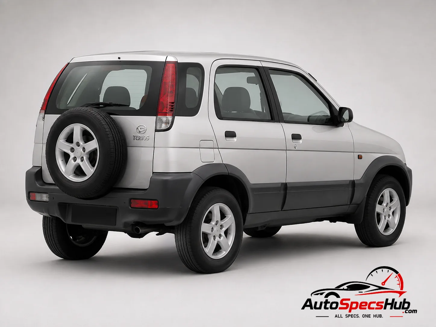2001 Daihatsu Terios 1.3 4x4 rear three-quarter view