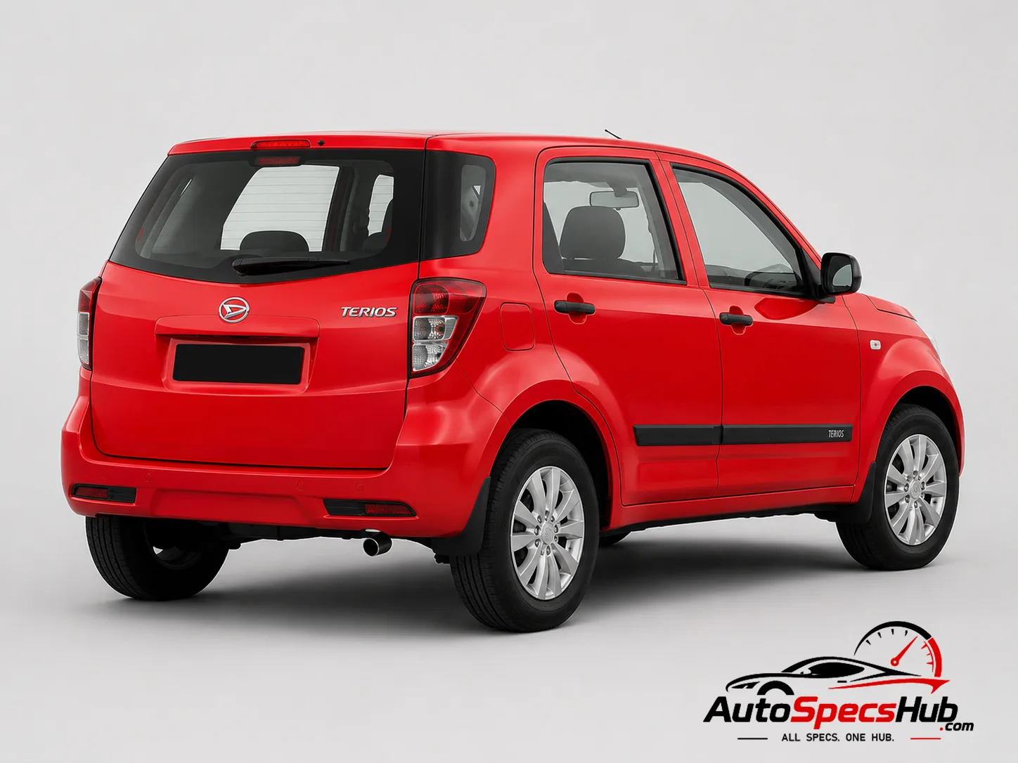 2008 Daihatsu Terios 1.5 2WD rear three-quarter view