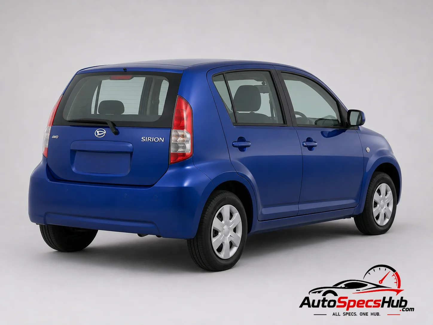2006 Daihatsu Sirion 1.3 Eco 4WD rear three-quarter view