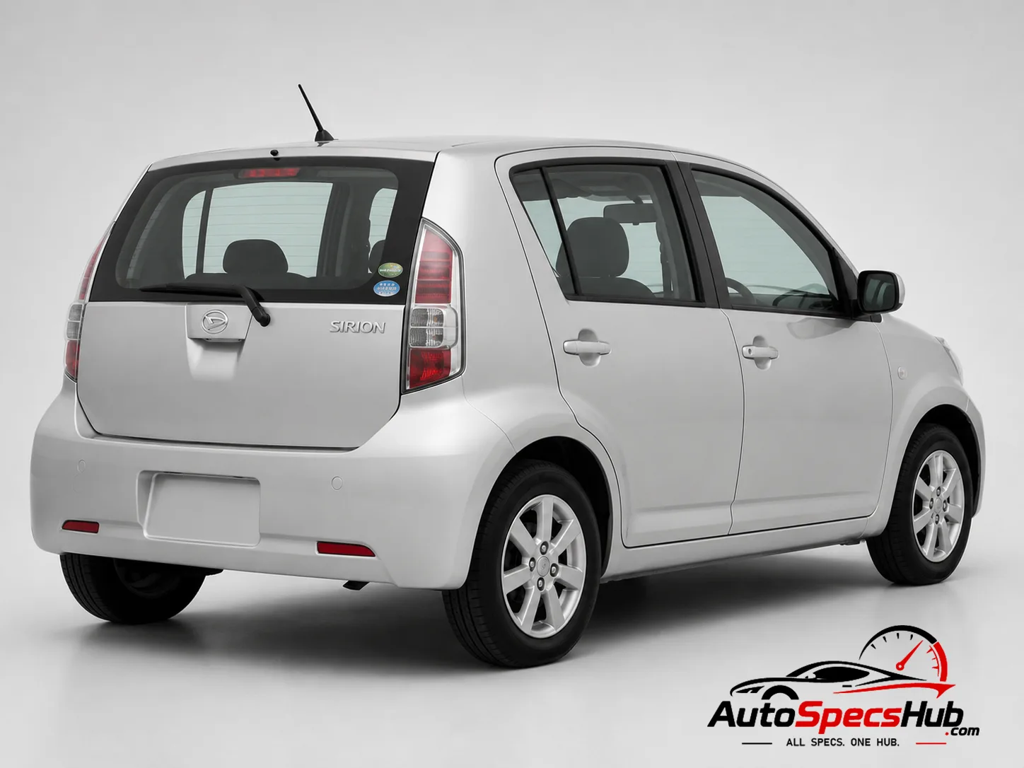 2008 Daihatsu Sirion 1.3 rear three-quarter view